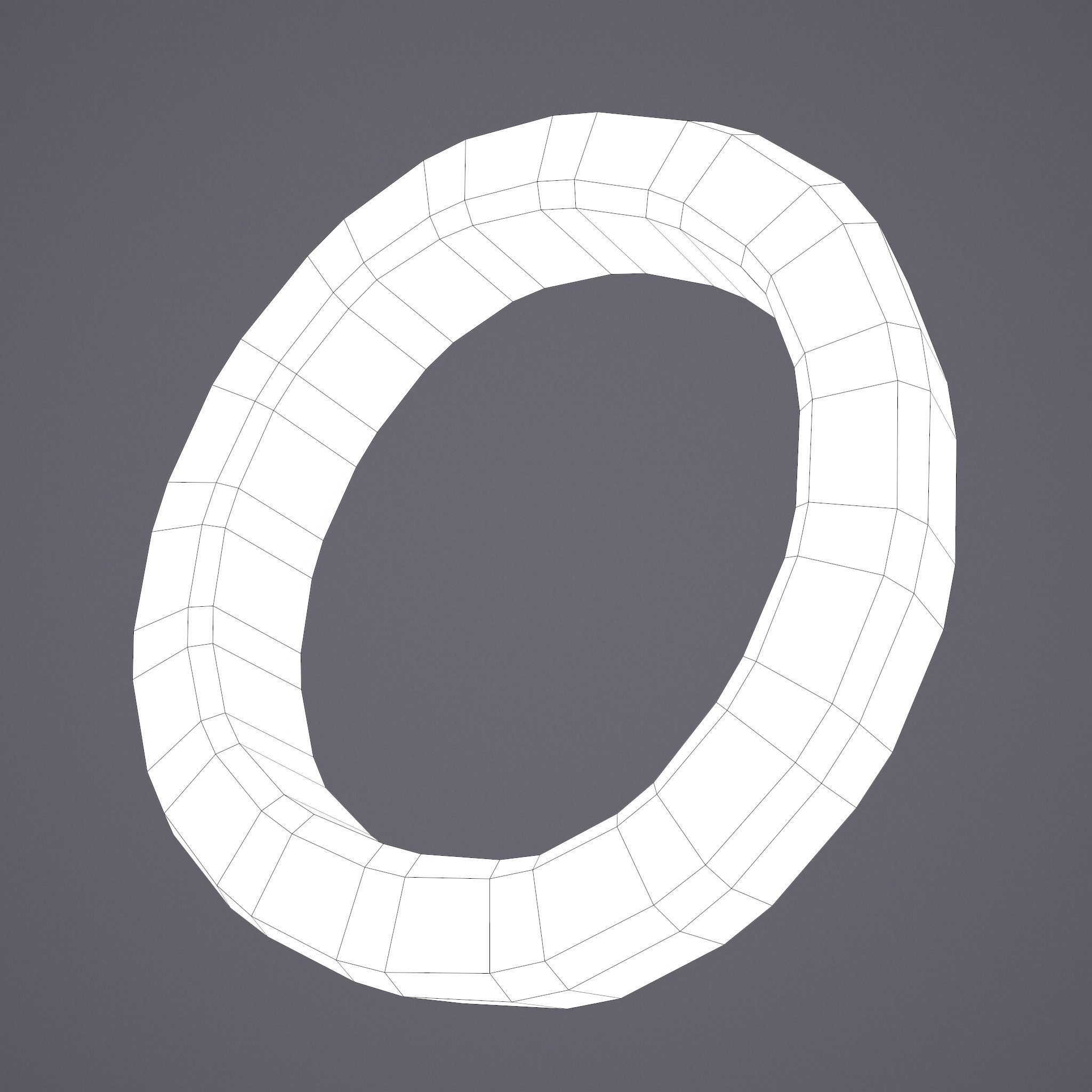 Medieval Ring Low-poly 3D model_22