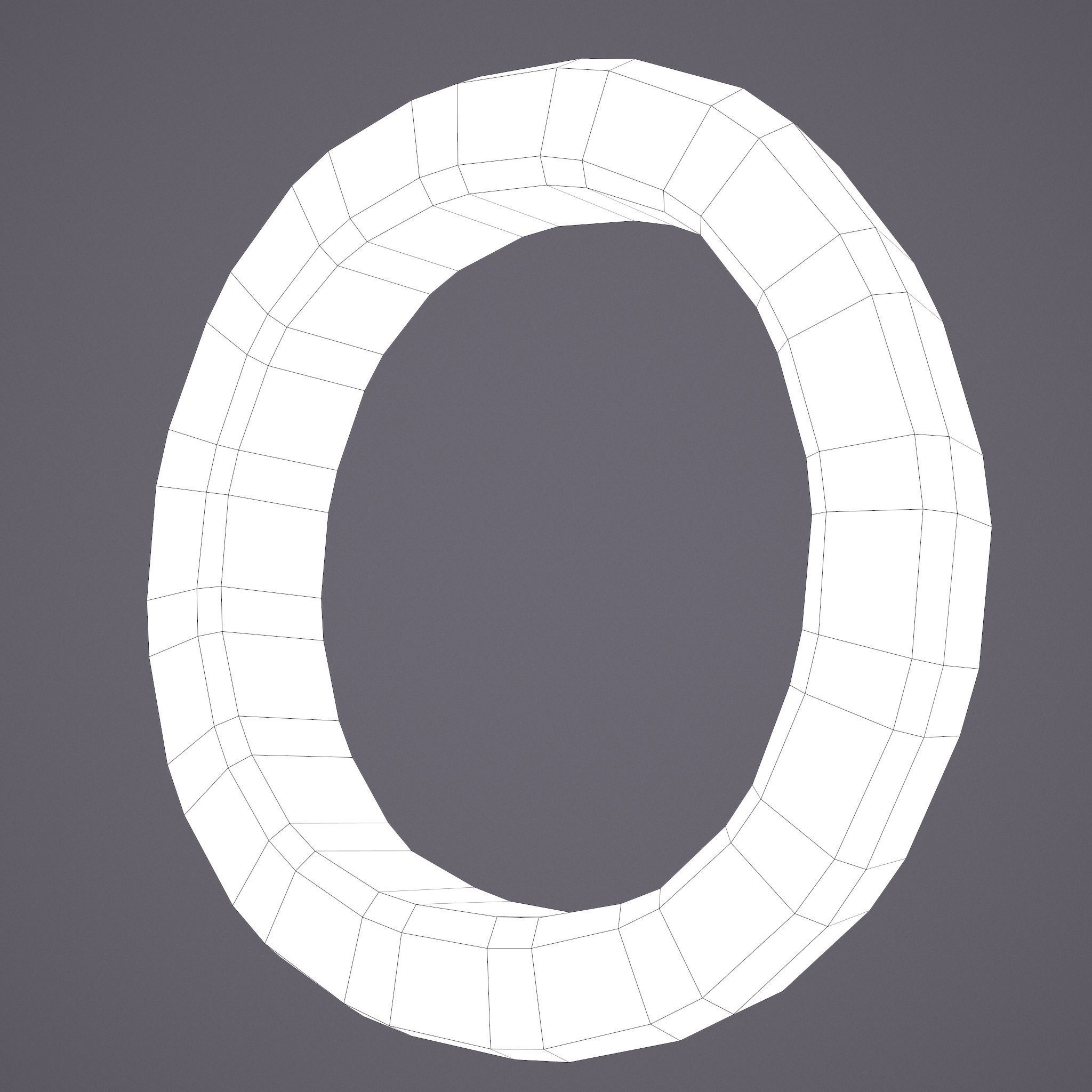 Medieval Ring Low-poly 3D model_25