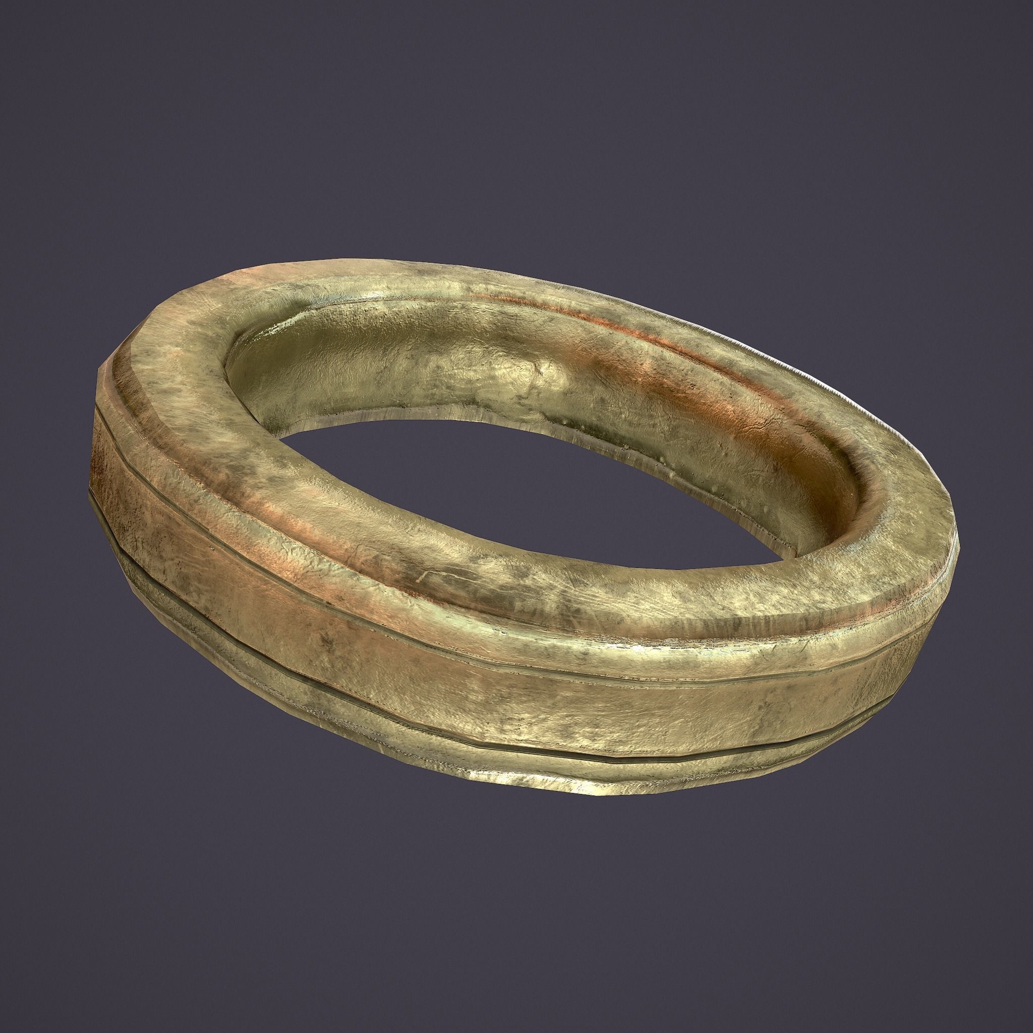 Medieval Ring Low-poly 3D model_17