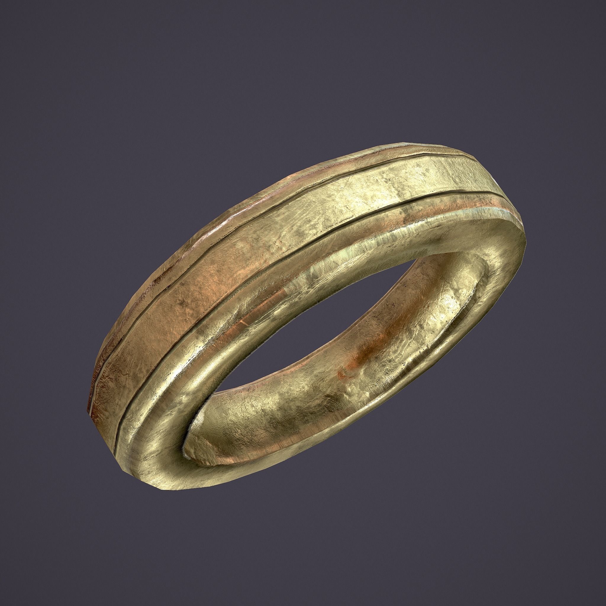 Medieval Ring Low-poly 3D model_11