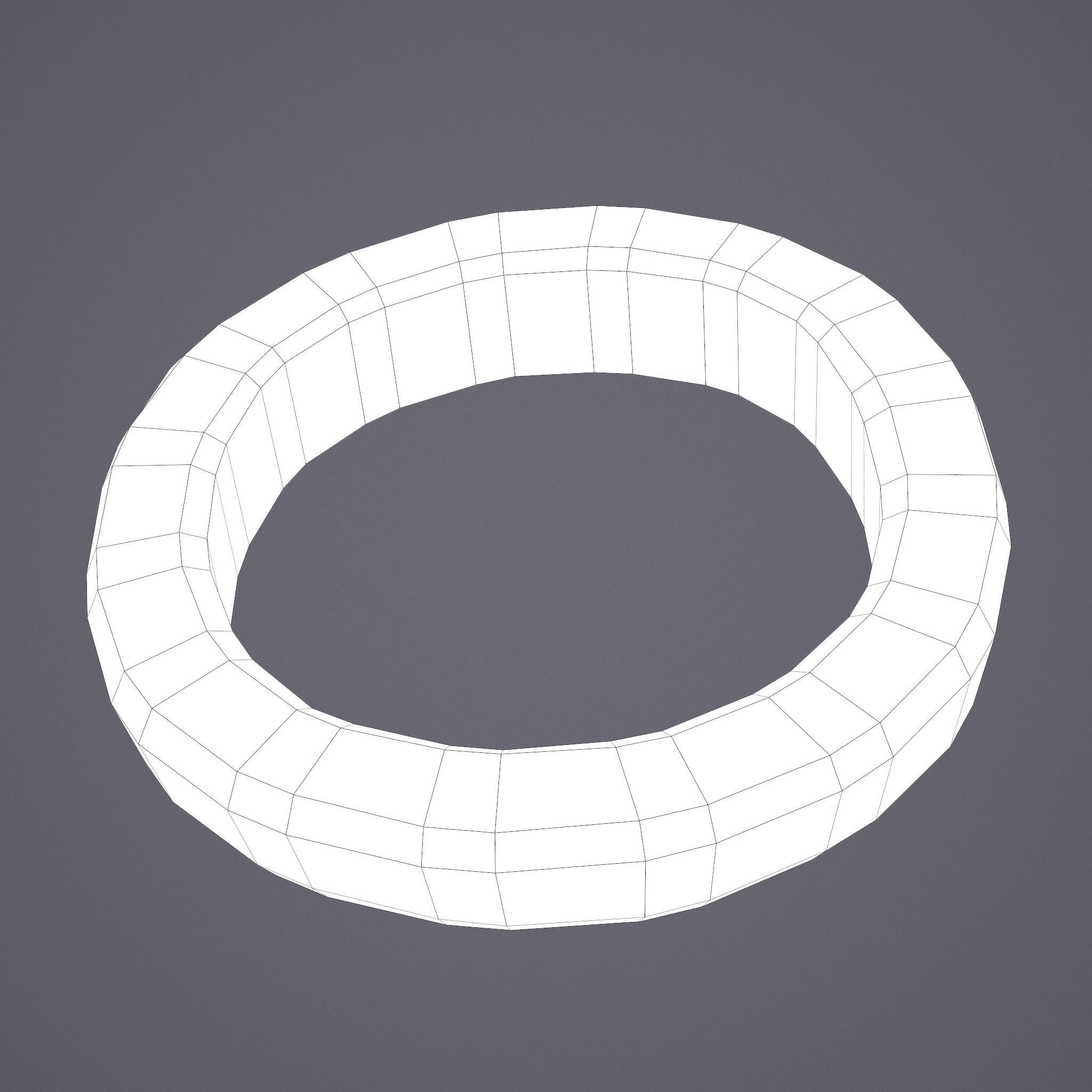 Medieval Ring Low-poly 3D model_19