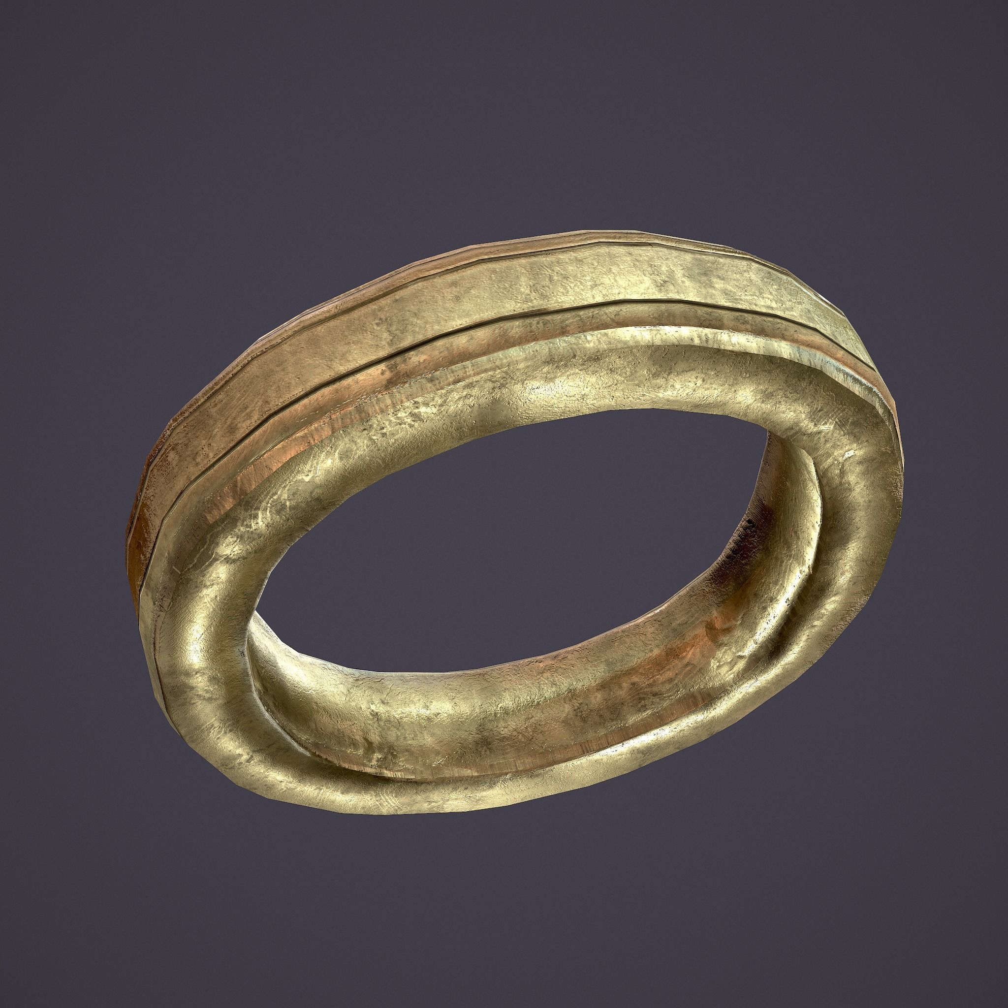 Medieval Ring Low-poly 3D model_10