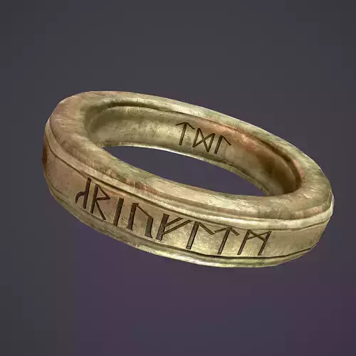 Medieval Ring Low-poly 3D model