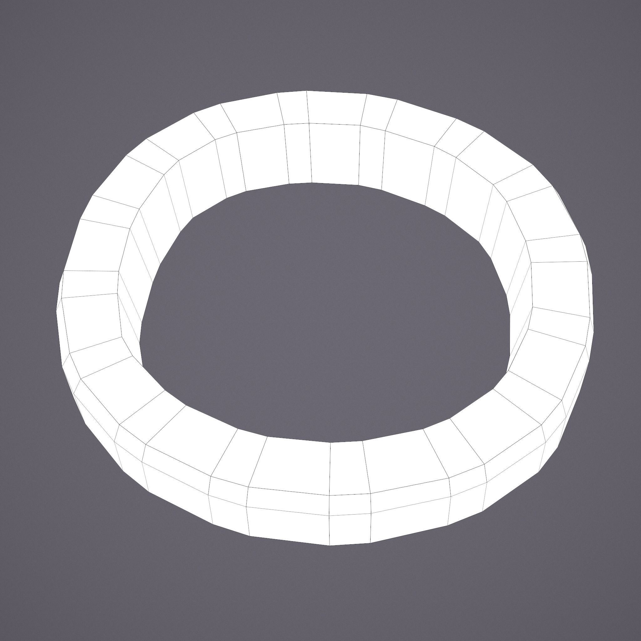 Medieval Ring Low-poly 3D model_23