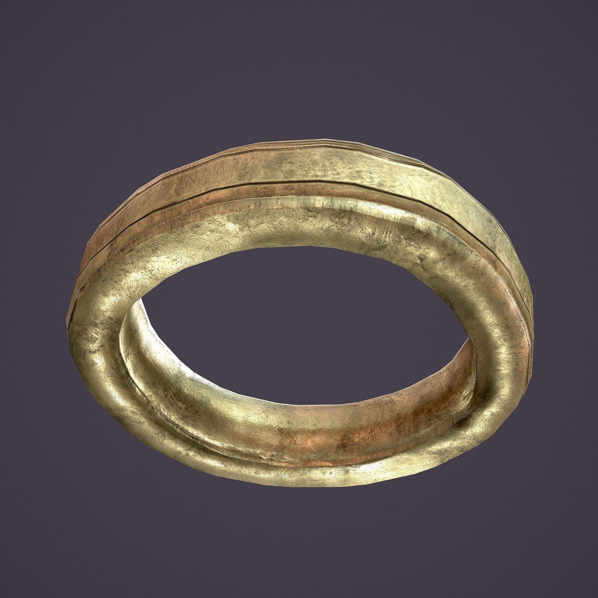 Medieval Ring Low-poly 3D model_9