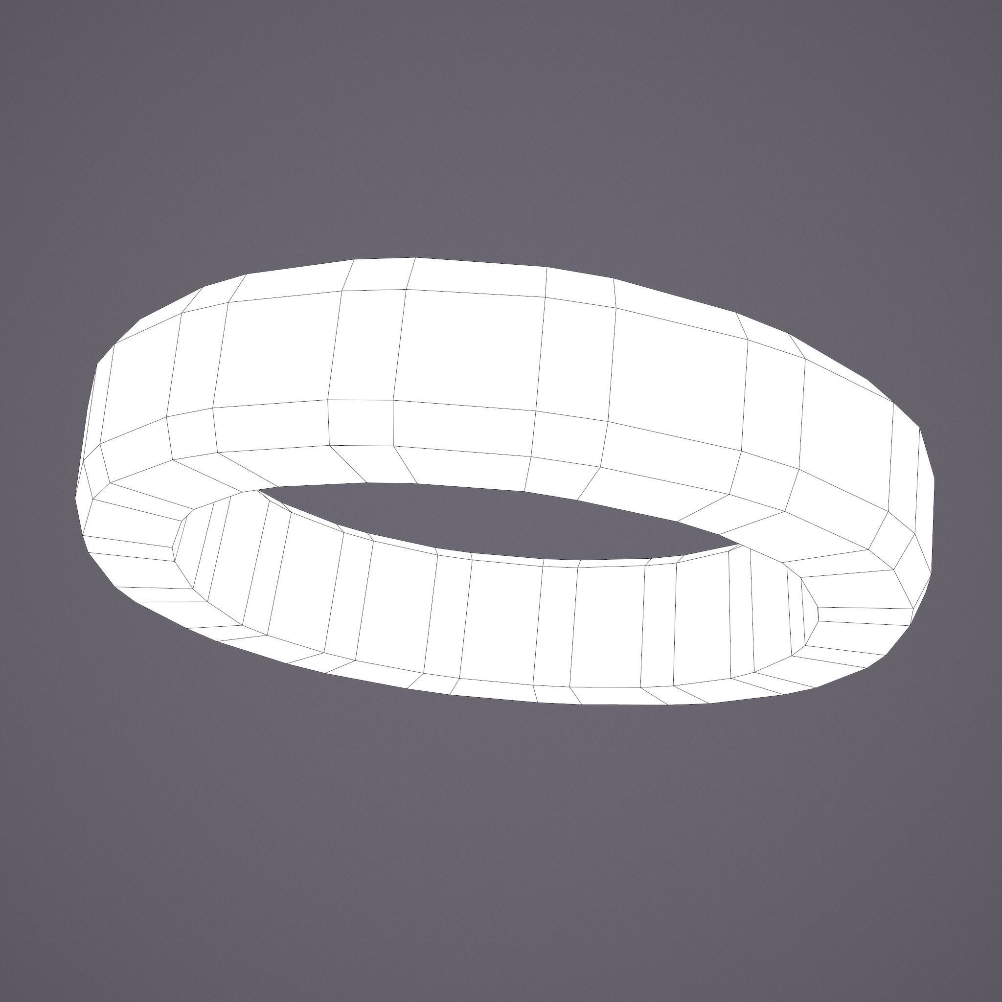 Medieval Ring Low-poly 3D model_24
