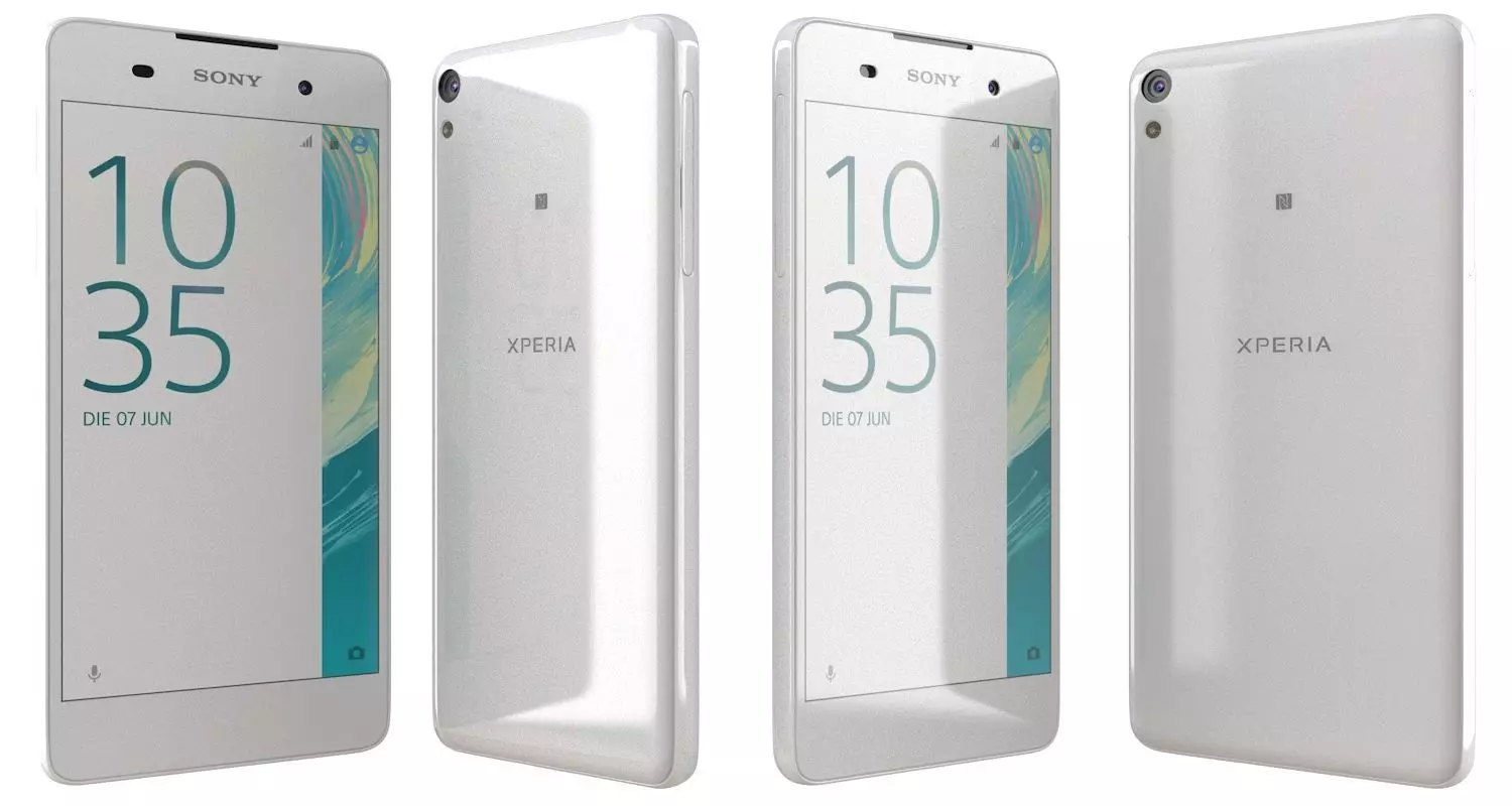 Sony Xperia E5 White 3D model_0