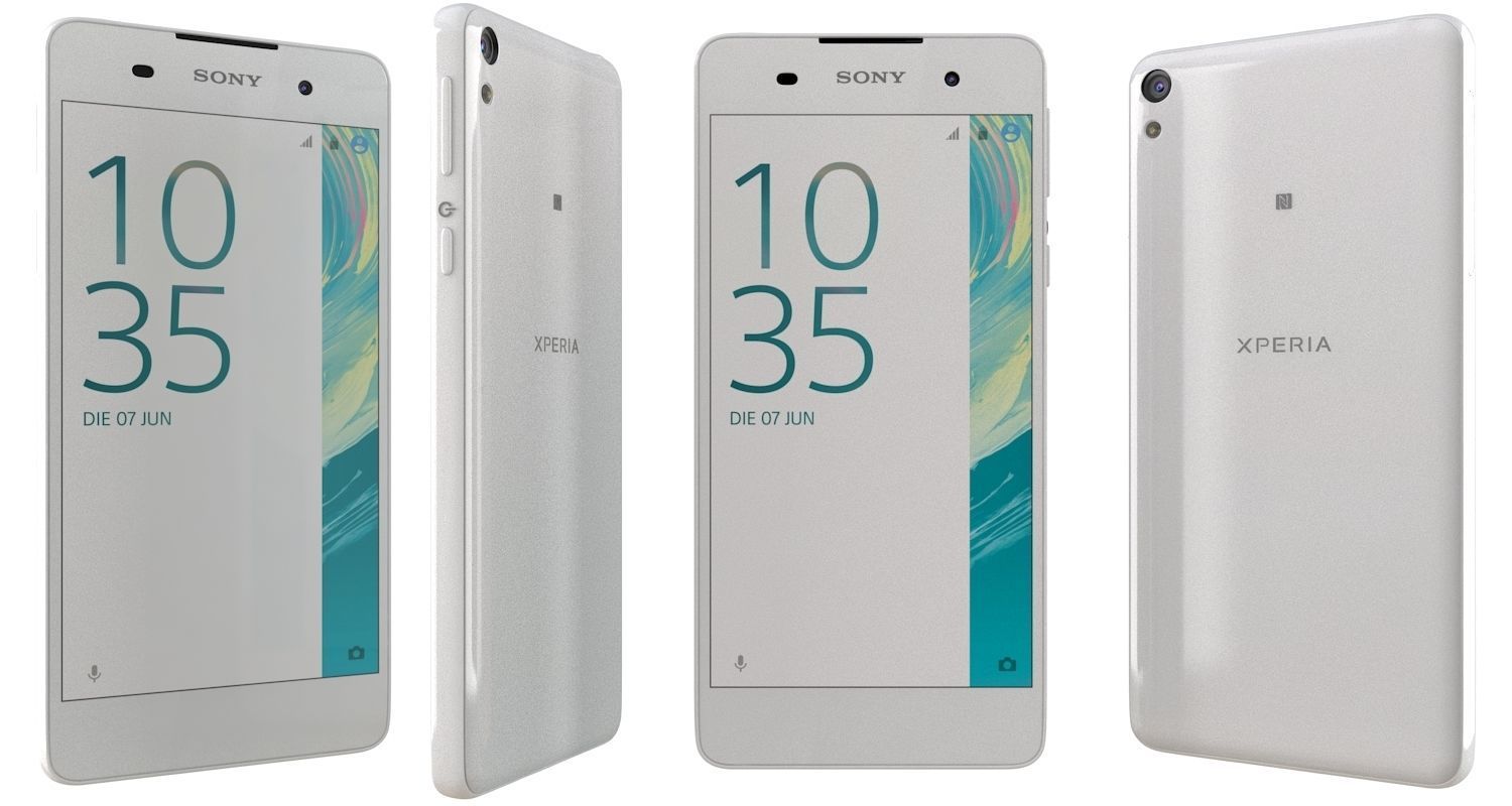 Sony Xperia E5 White 3D model_2