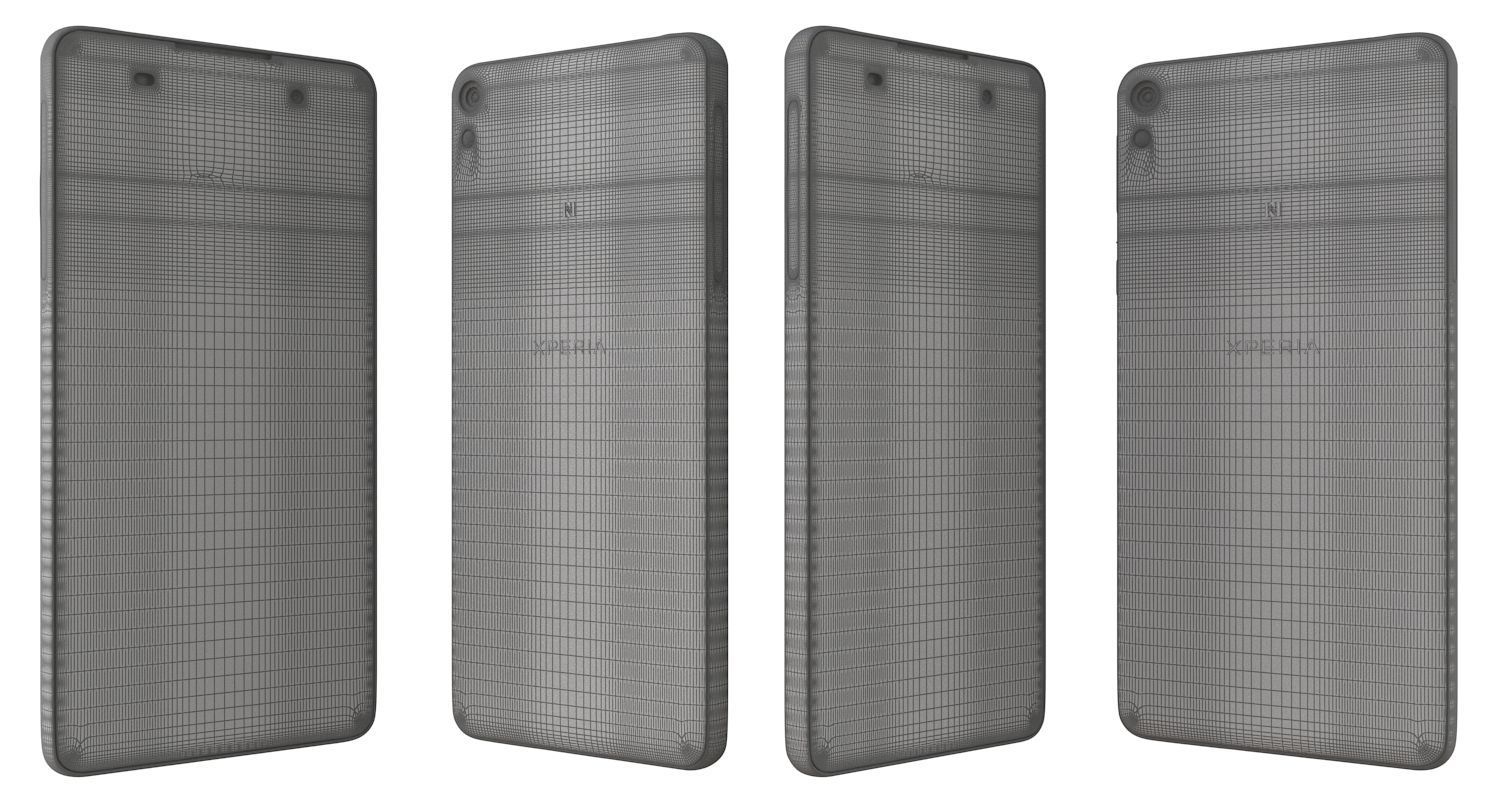 Sony Xperia E5 Black and White 3D model_32