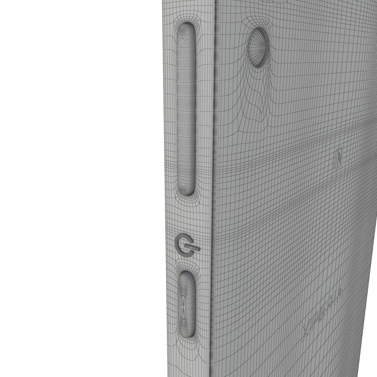 Sony Xperia E5 Black and White 3D model_37