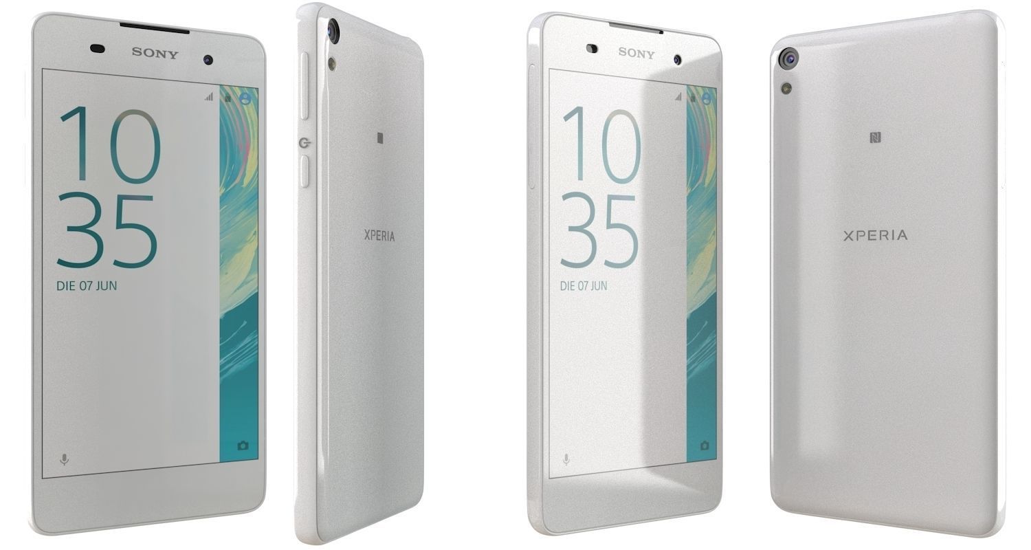 Sony Xperia E5 Black and White 3D model_17