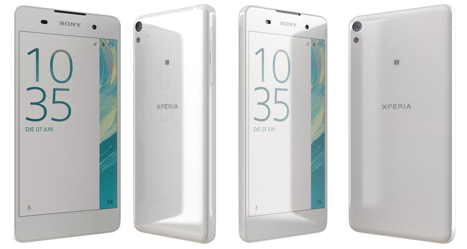 Sony Xperia E5 Black and White 3D model_16