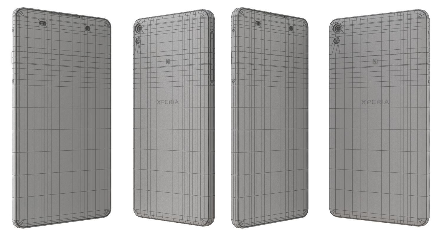 Sony Xperia E5 Black and White 3D model_31