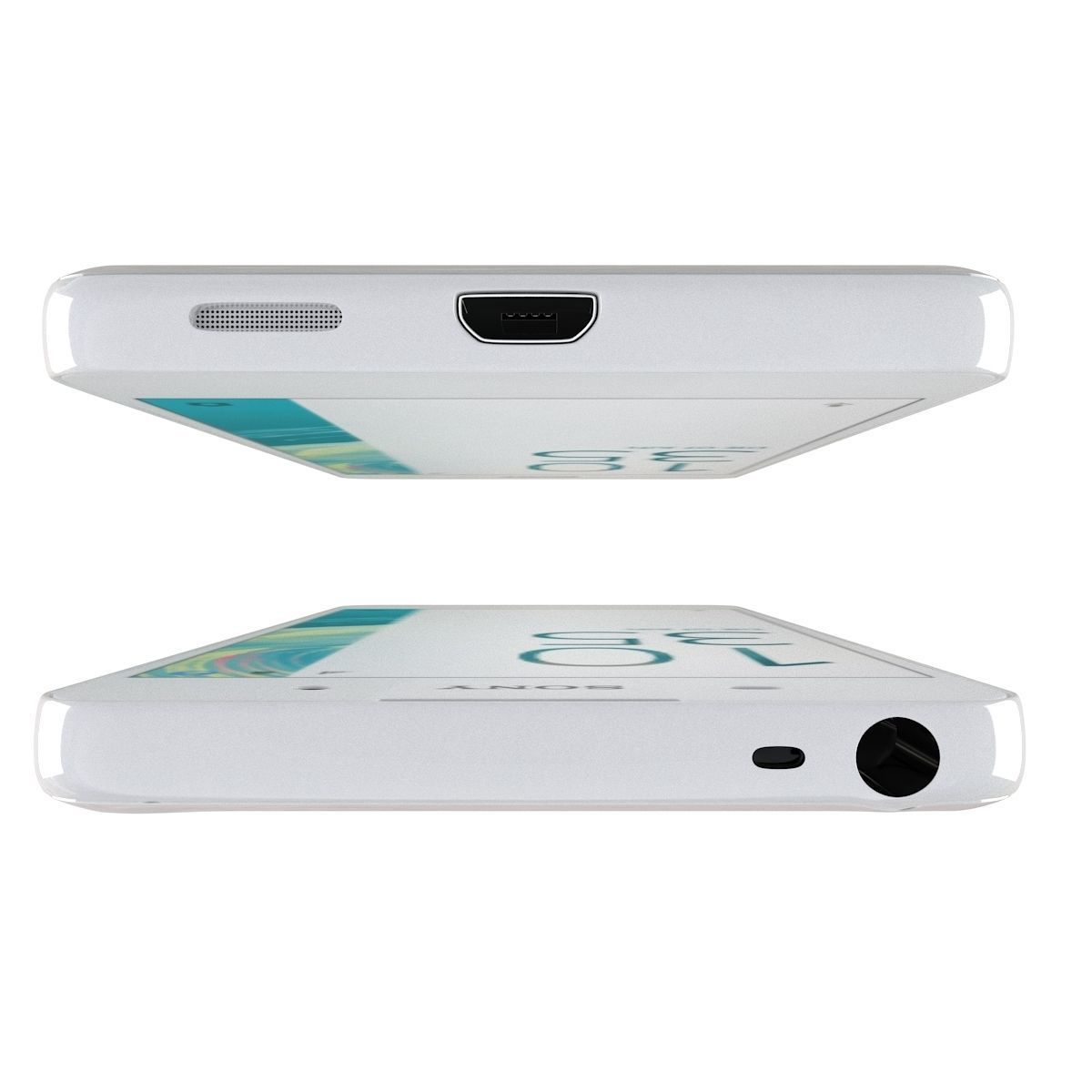 Sony Xperia E5 Black and White 3D model_26