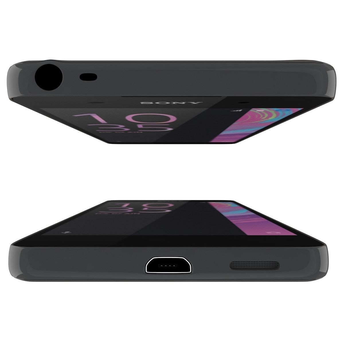 Sony Xperia E5 Black and White 3D model_11