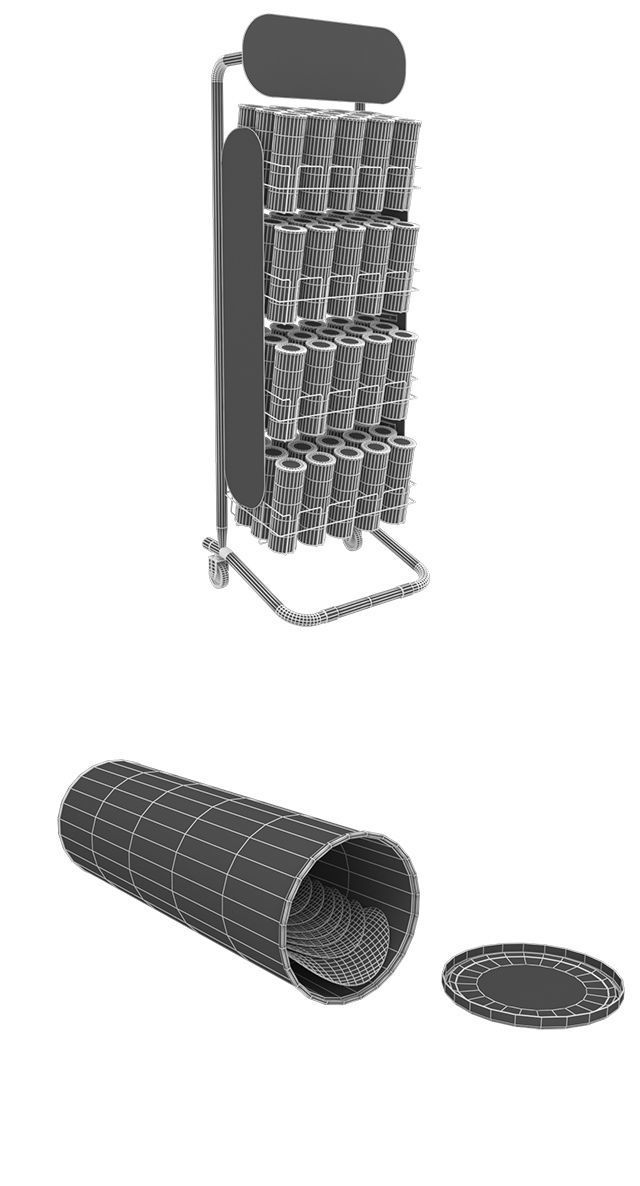 Pringles Stand 3D model_2