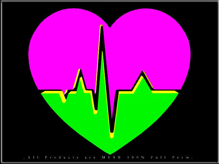 Heartbeat Art Low-poly 3D model_3