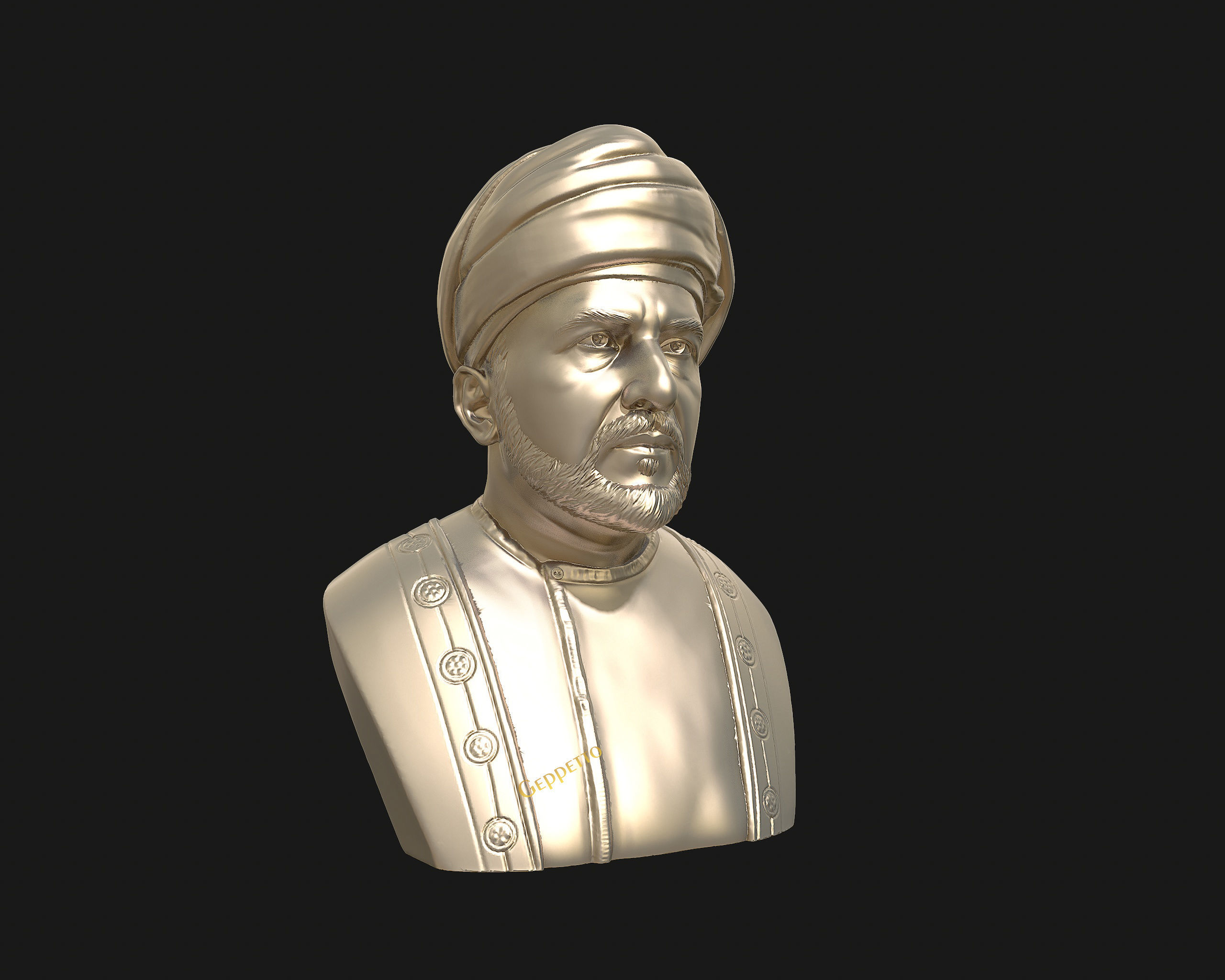 Sultan Qaboos 3D Model ready to 3D print 3D print model_34