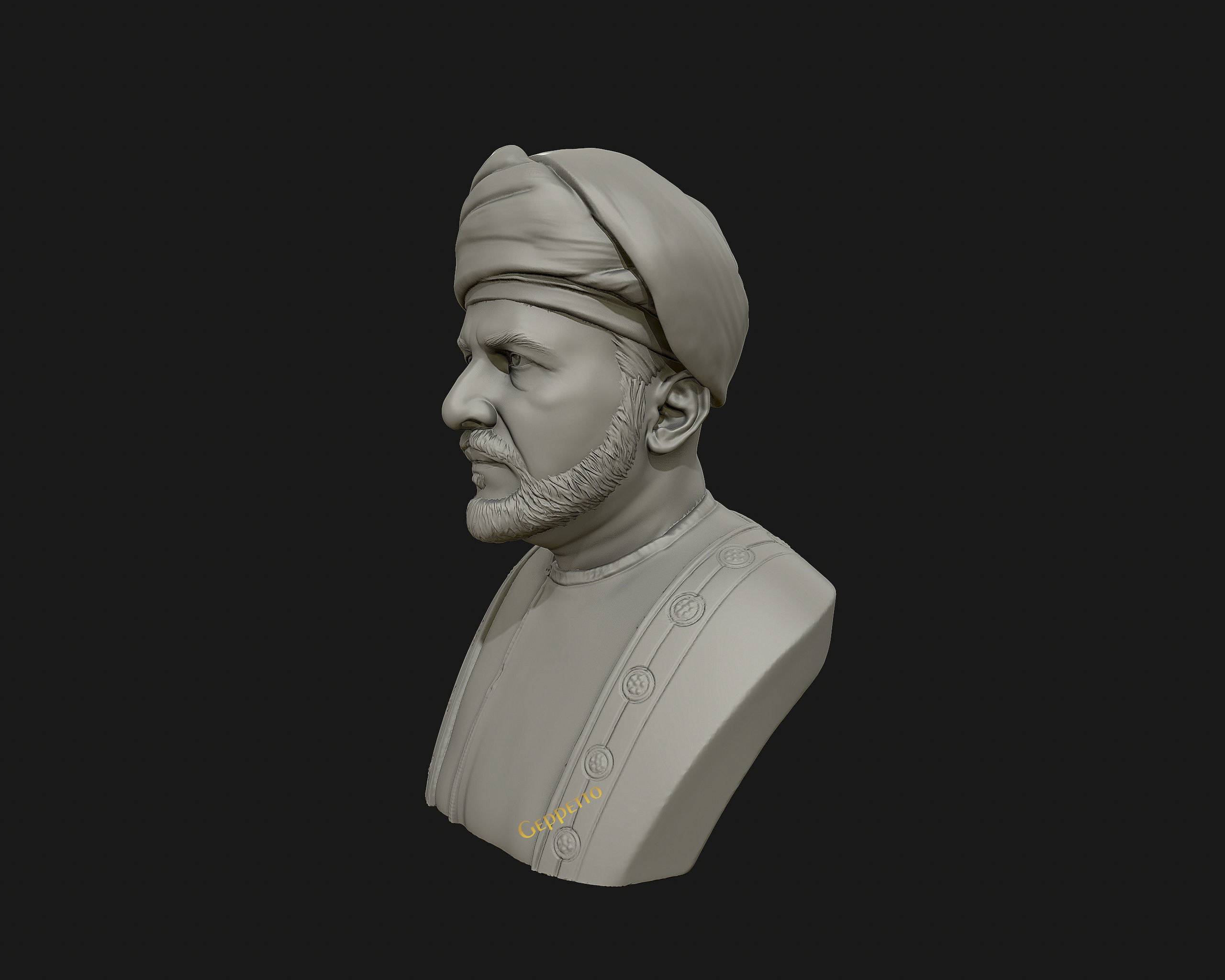 Sultan Qaboos 3D Model ready to 3D print 3D print model_14