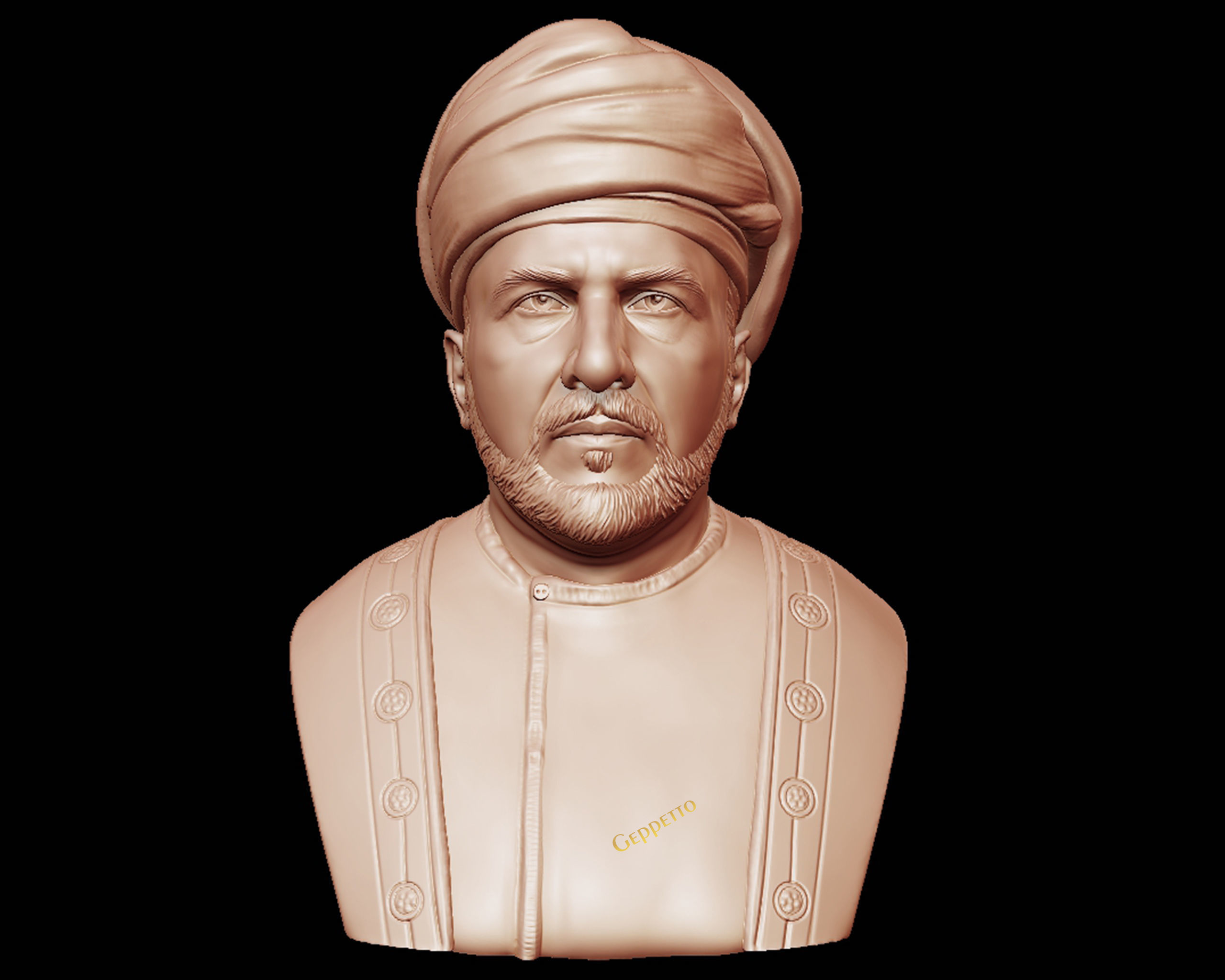 Sultan Qaboos 3D Model ready to 3D print 3D print model_6