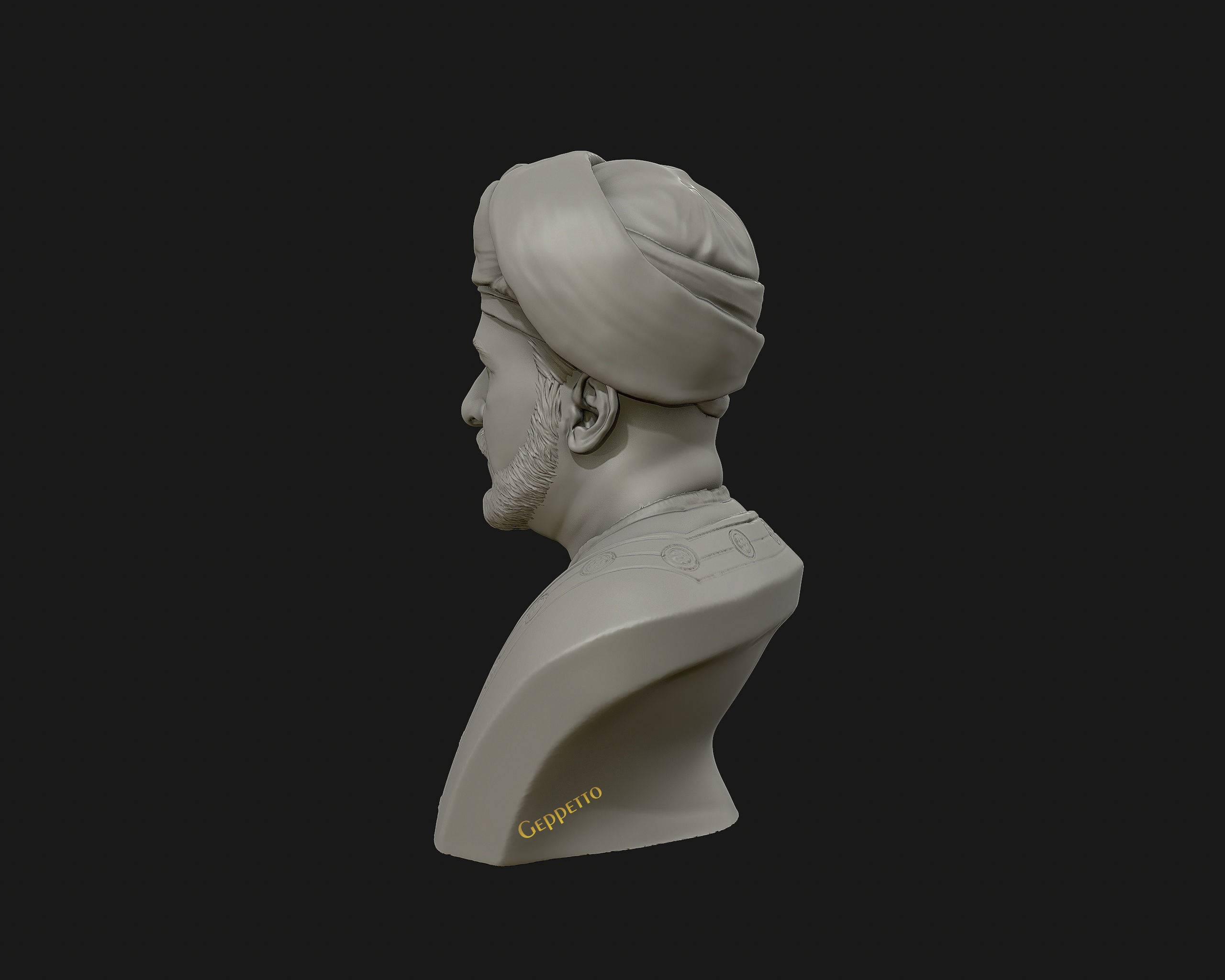 Sultan Qaboos 3D Model ready to 3D print 3D print model_17
