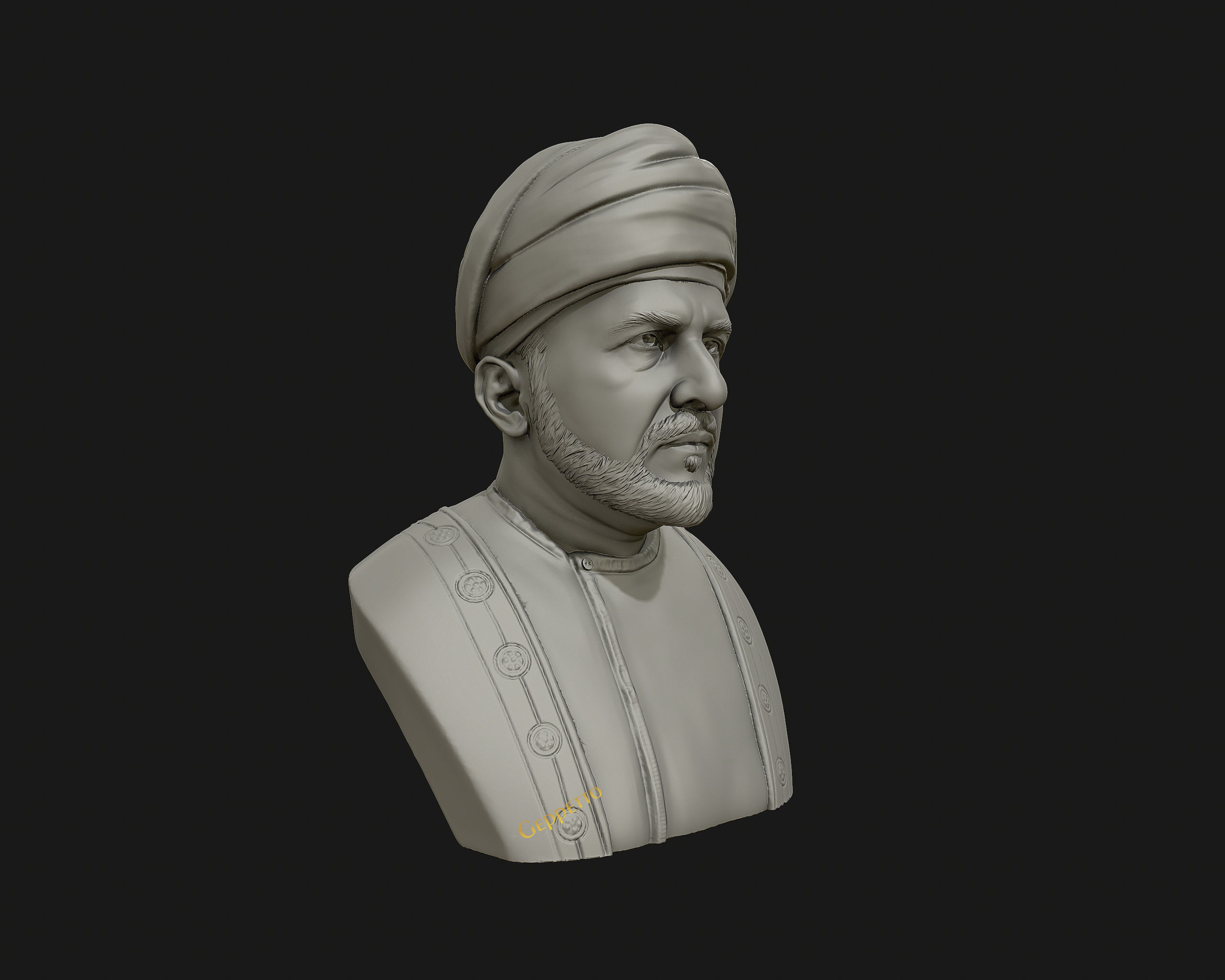 Sultan Qaboos 3D Model ready to 3D print 3D print model_24