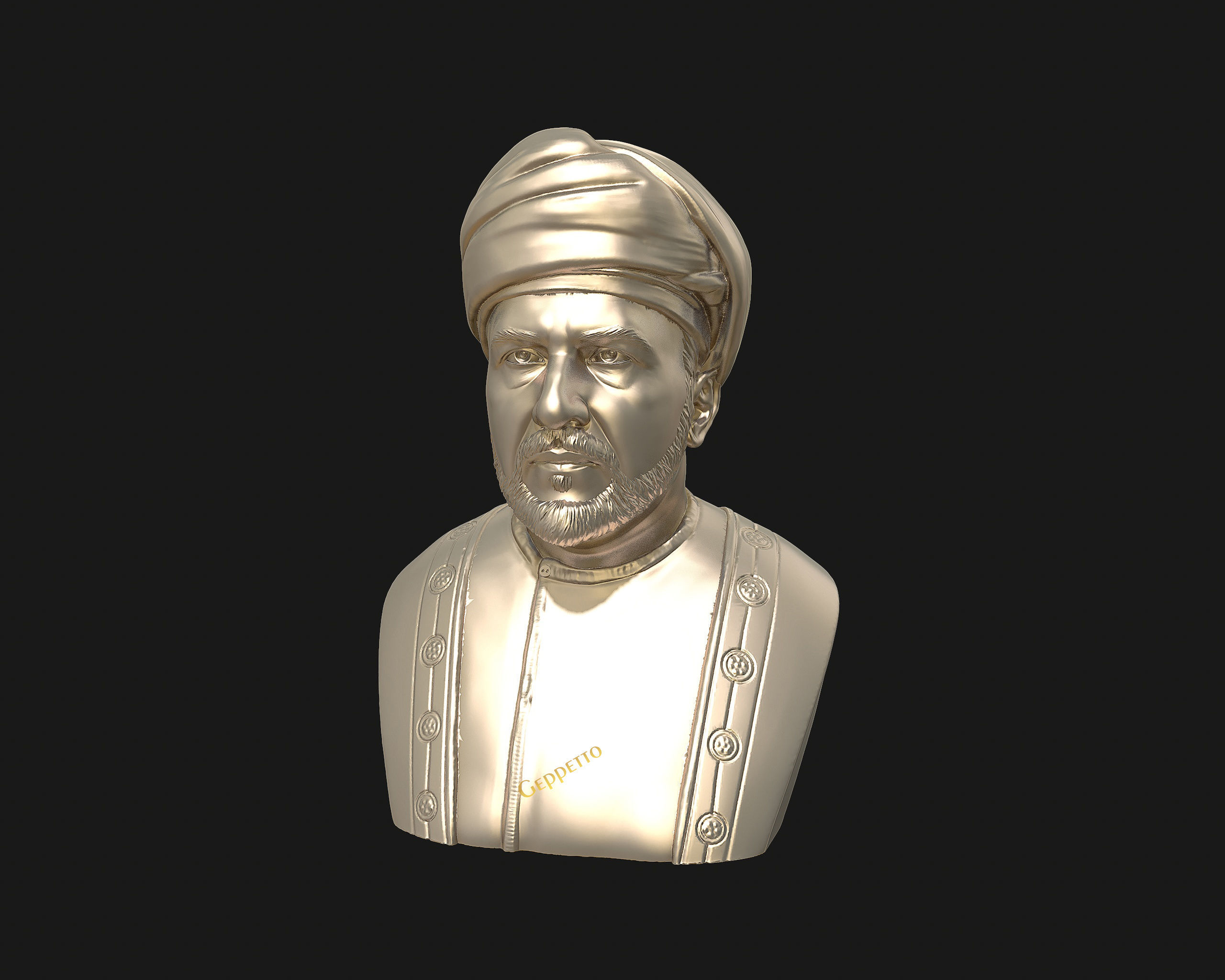 Sultan Qaboos 3D Model ready to 3D print 3D print model_29