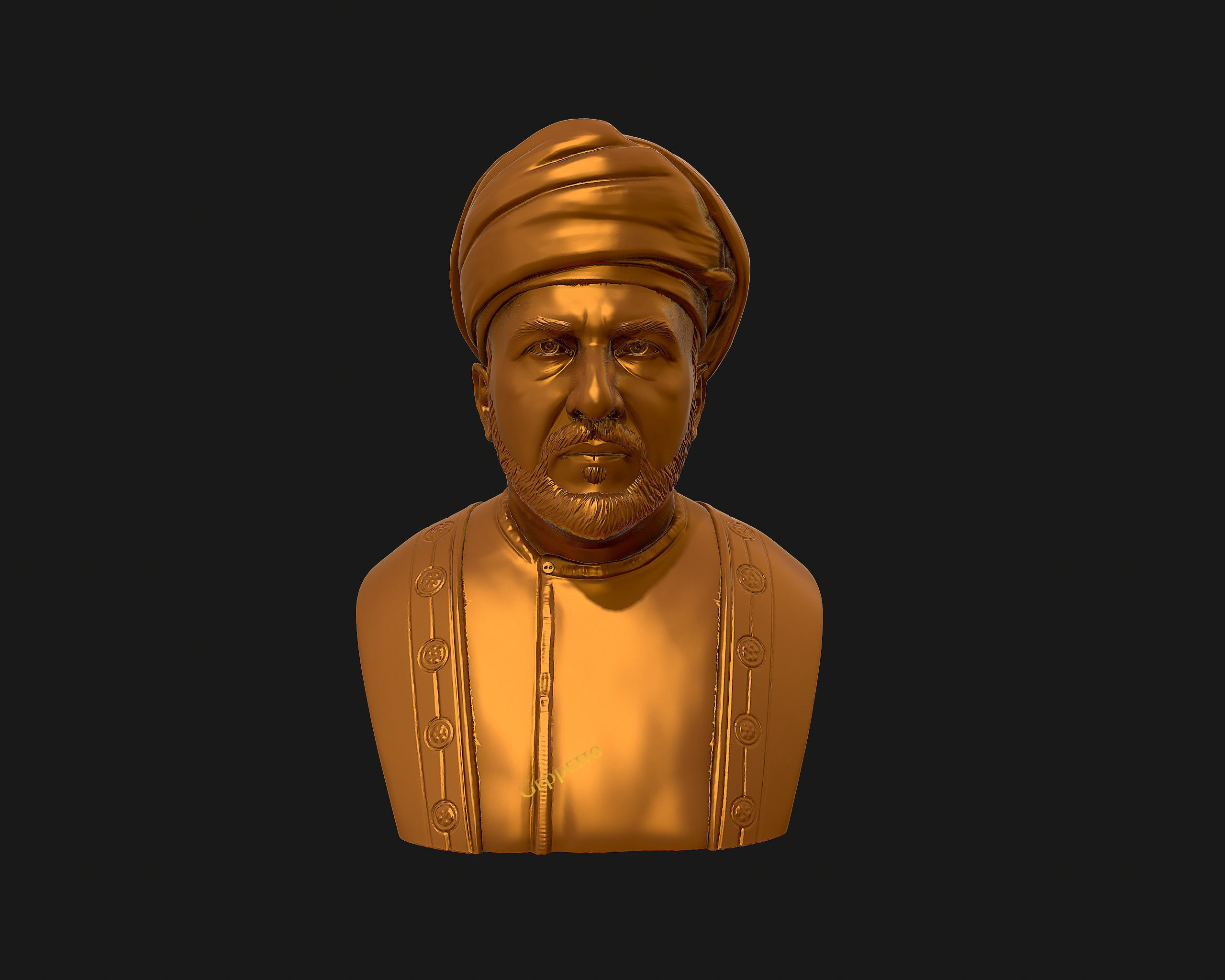 Sultan Qaboos 3D Model ready to 3D print 3D print model_36