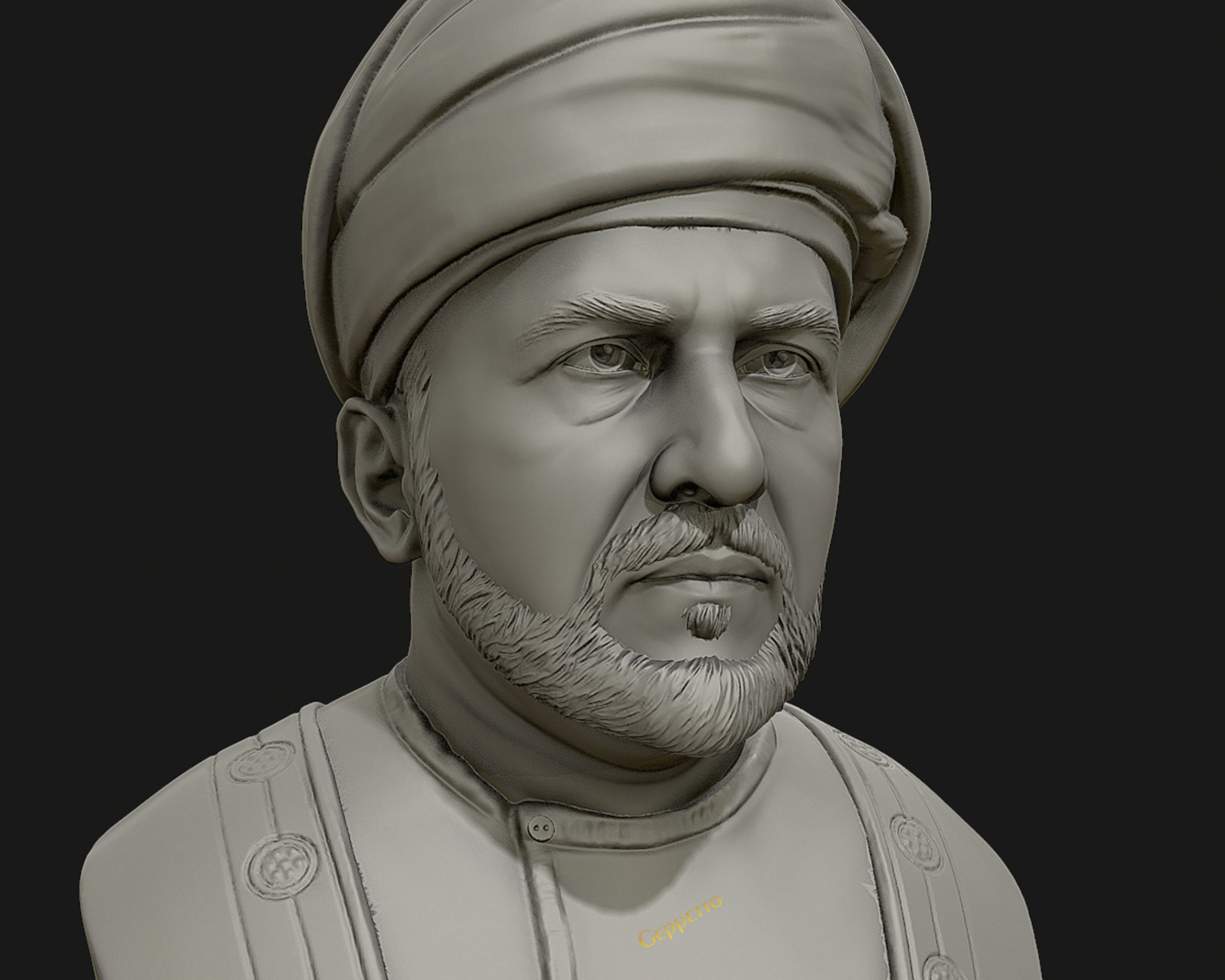 Sultan Qaboos 3D Model ready to 3D print 3D print model_4