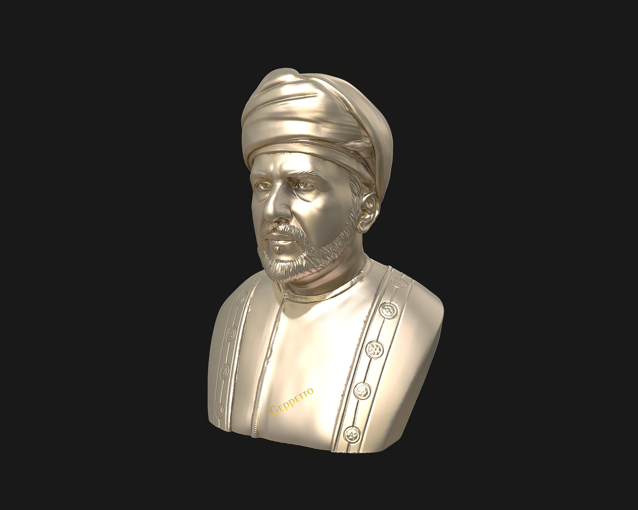 Sultan Qaboos 3D Model ready to 3D print 3D print model_30