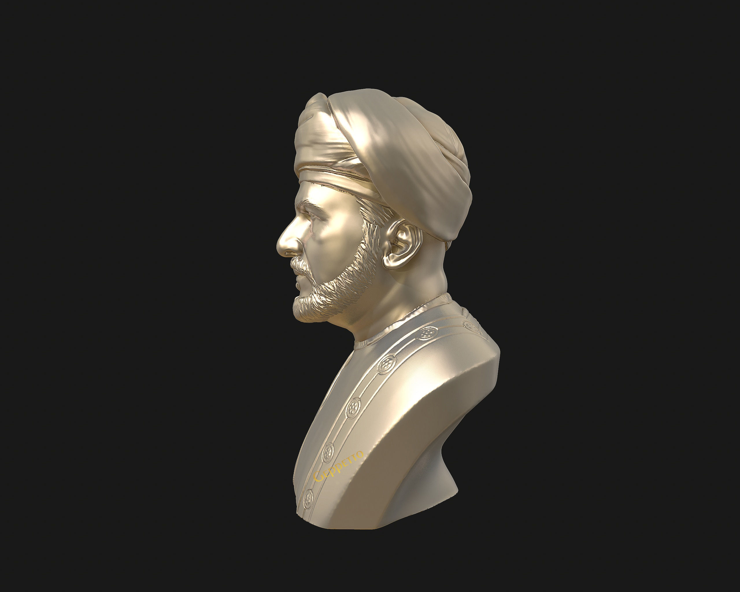 Sultan Qaboos 3D Model ready to 3D print 3D print model_33