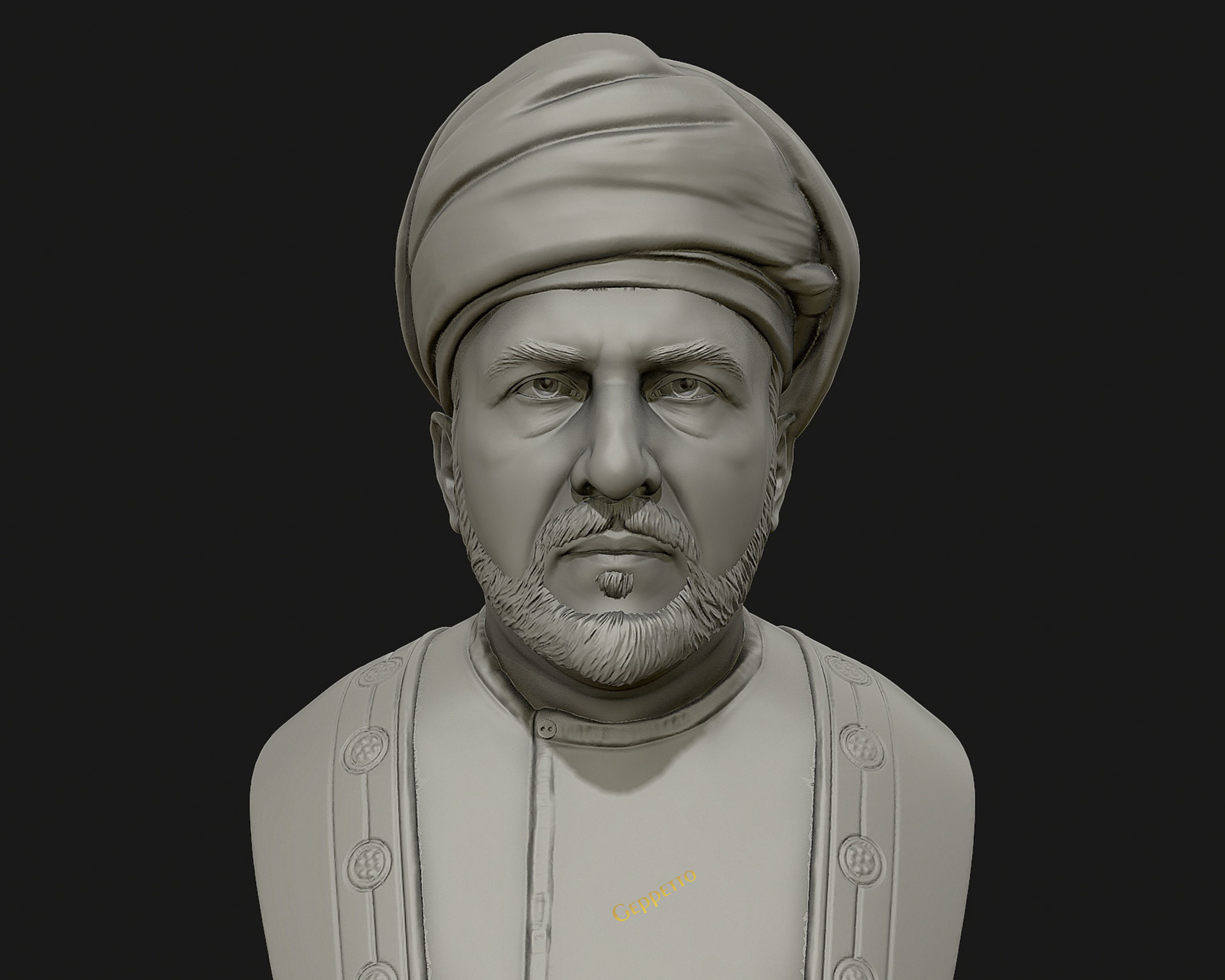Sultan Qaboos 3D Model ready to 3D print 3D print model_1