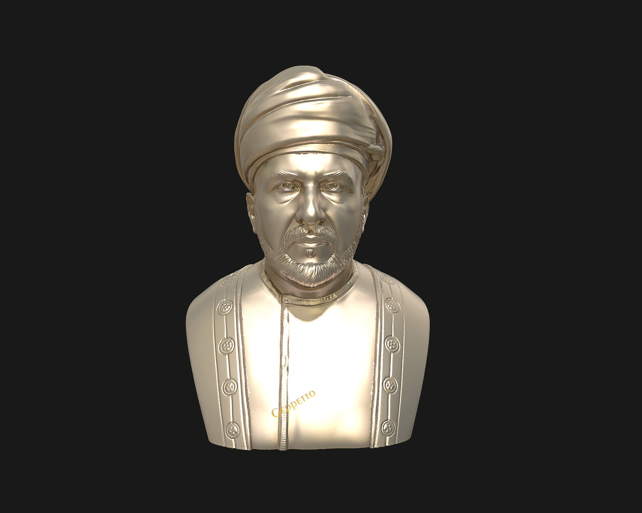 Sultan Qaboos 3D Model ready to 3D print 3D print model_28