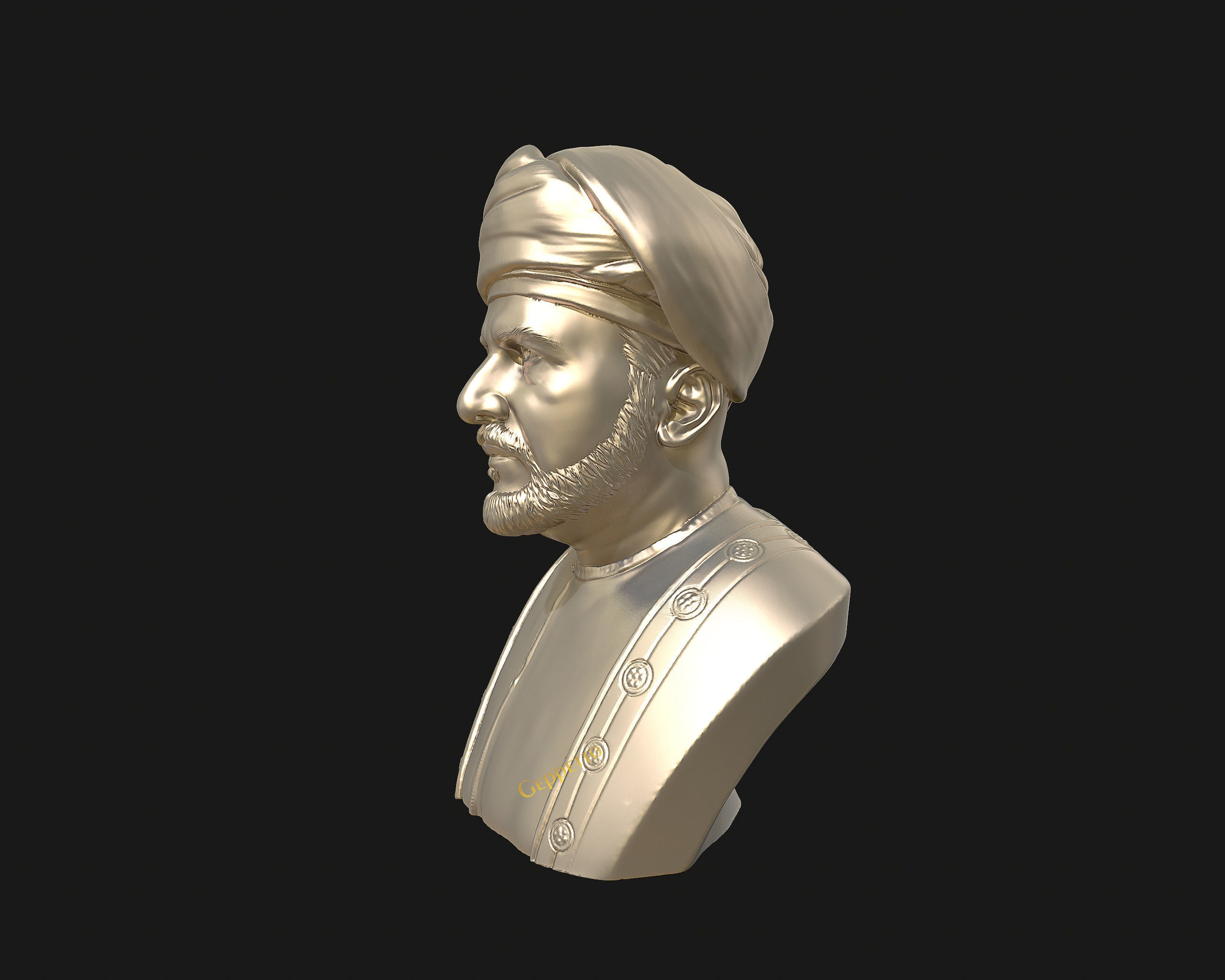 Sultan Qaboos 3D Model ready to 3D print 3D print model_32