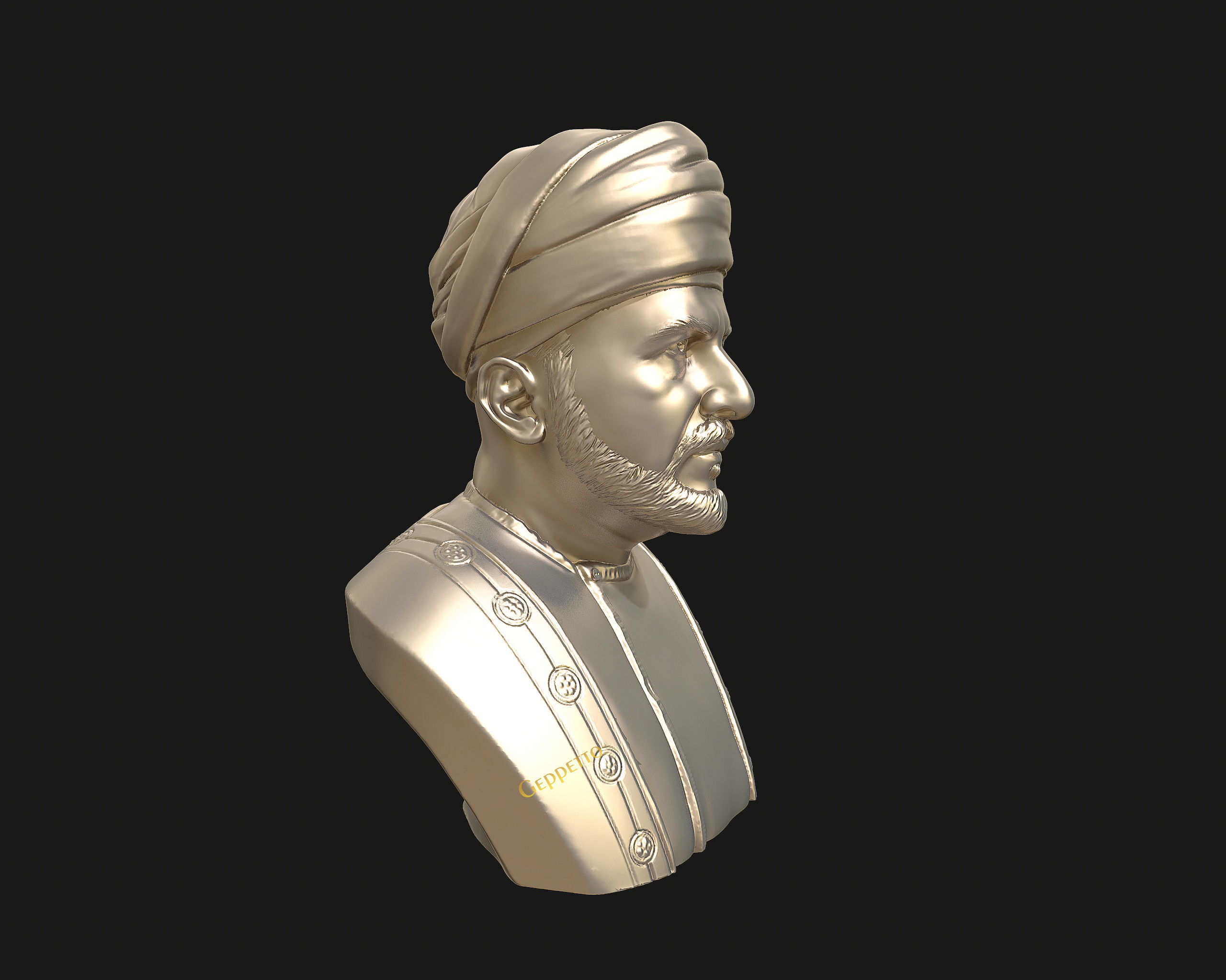 Sultan Qaboos 3D Model ready to 3D print 3D print model_35