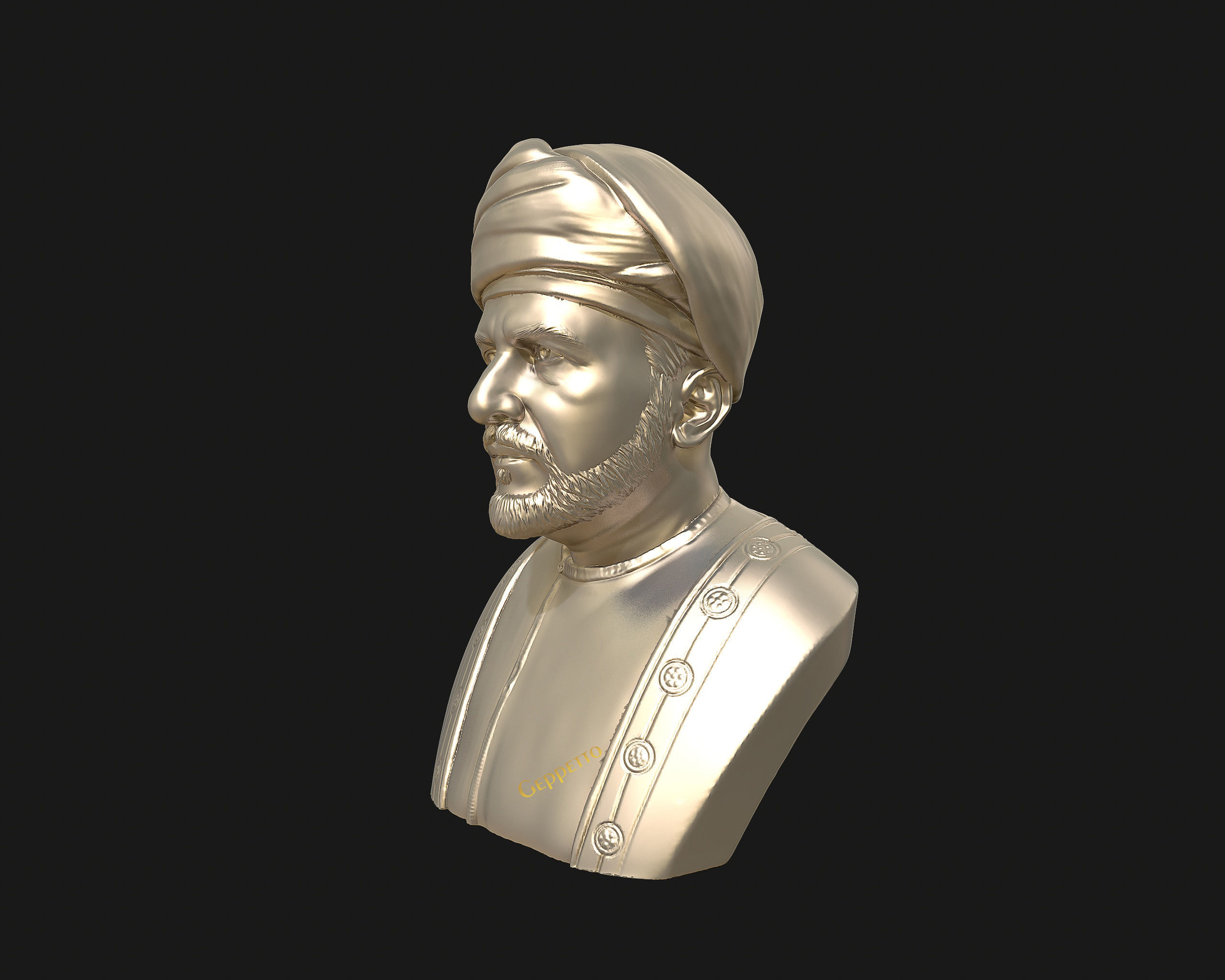 Sultan Qaboos 3D Model ready to 3D print 3D print model_31