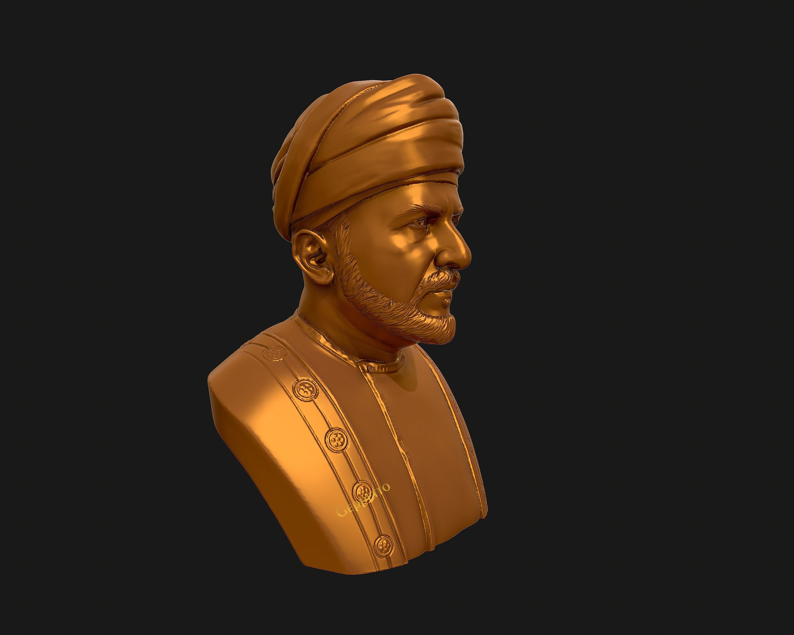 Sultan Qaboos 3D Model ready to 3D print 3D print model_39