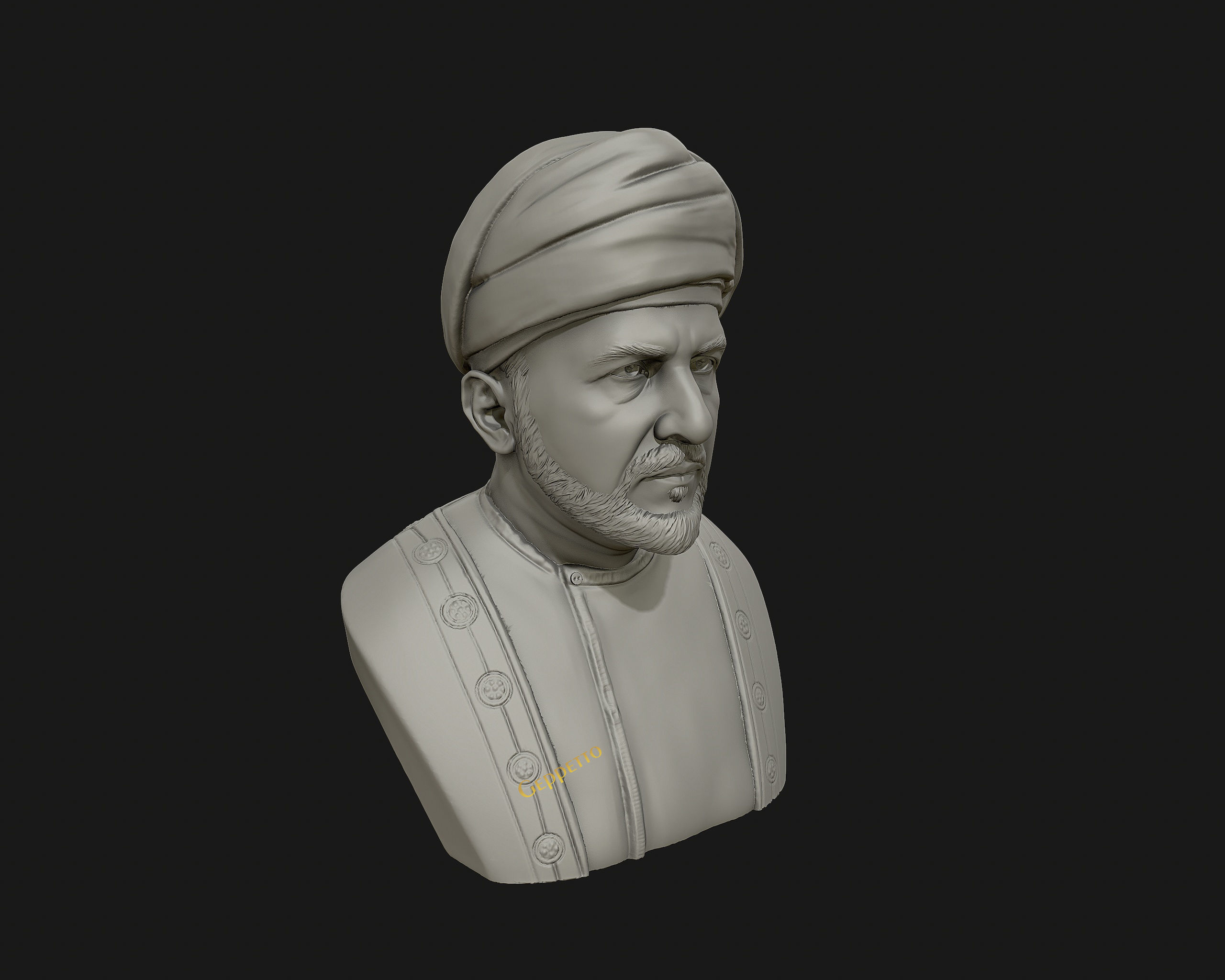 Sultan Qaboos 3D Model ready to 3D print 3D print model_27