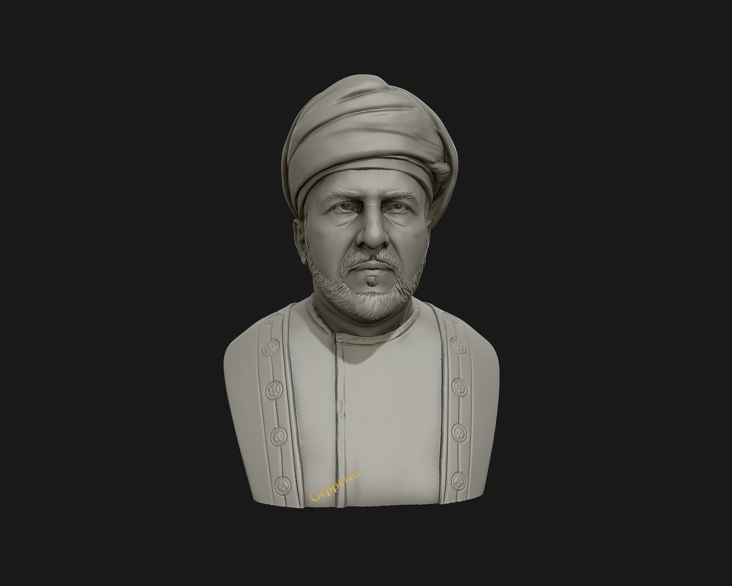 Sultan Qaboos 3D Model ready to 3D print 3D print model_25