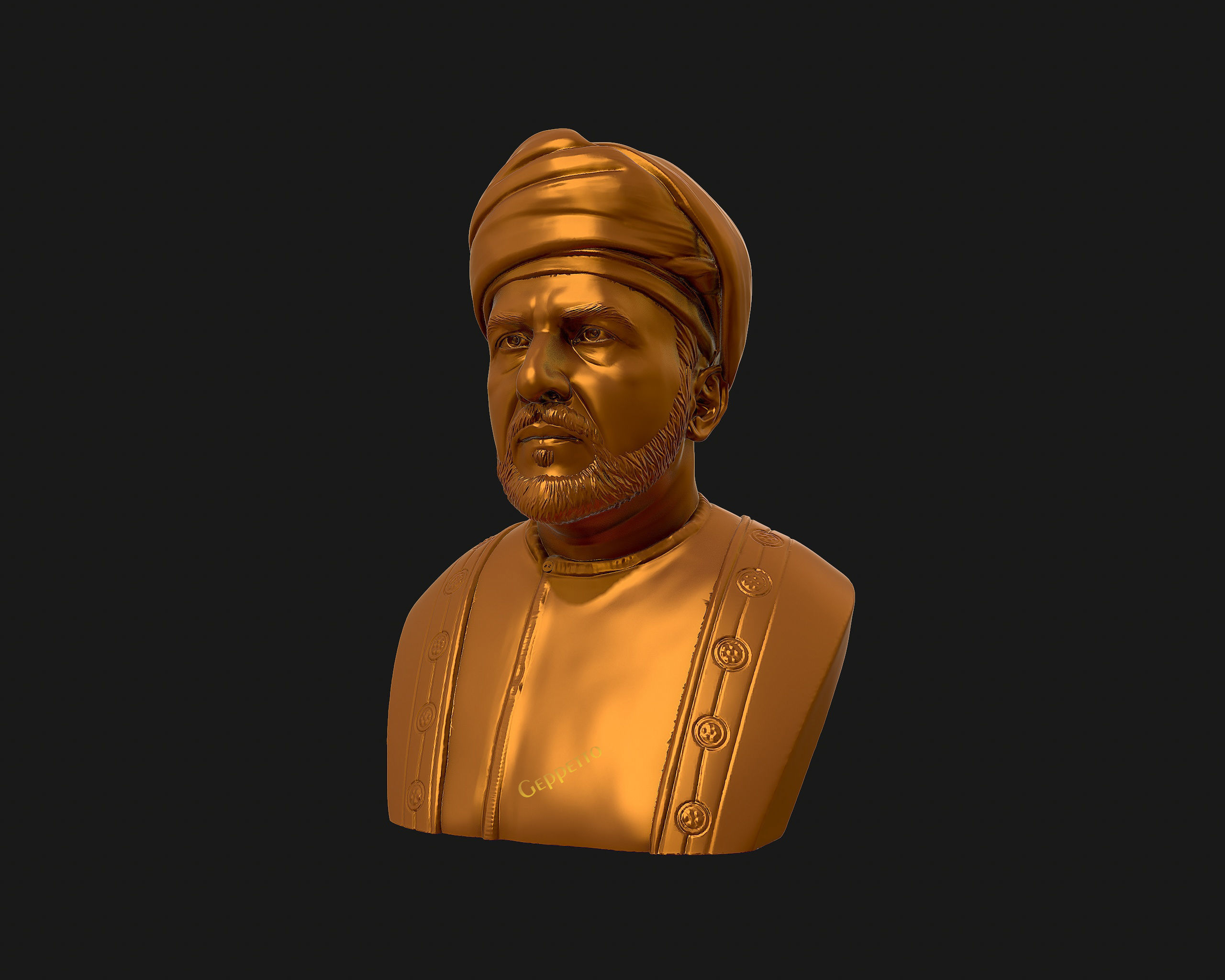 Sultan Qaboos 3D Model ready to 3D print 3D print model_37