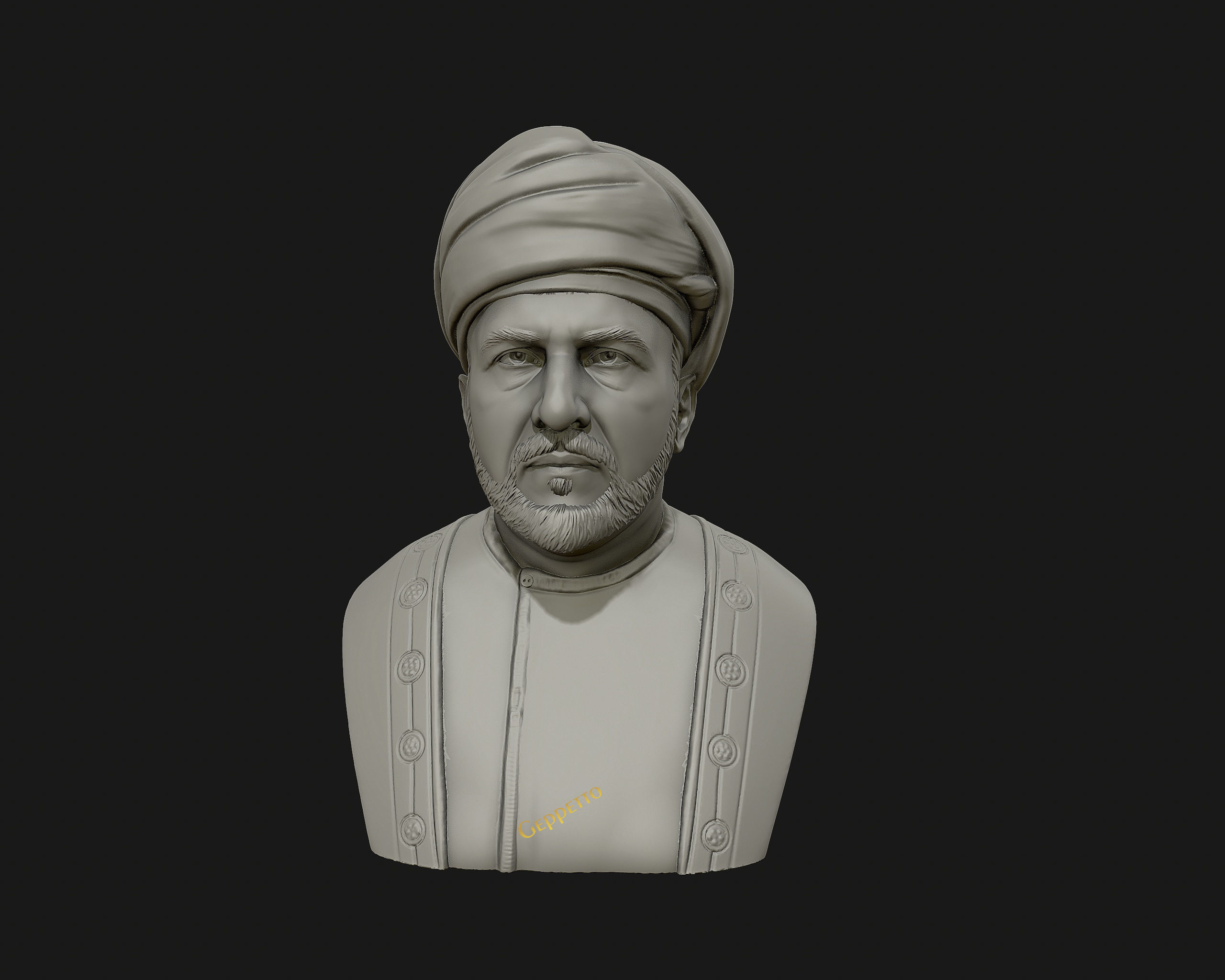 Sultan Qaboos 3D Model ready to 3D print 3D print model_9