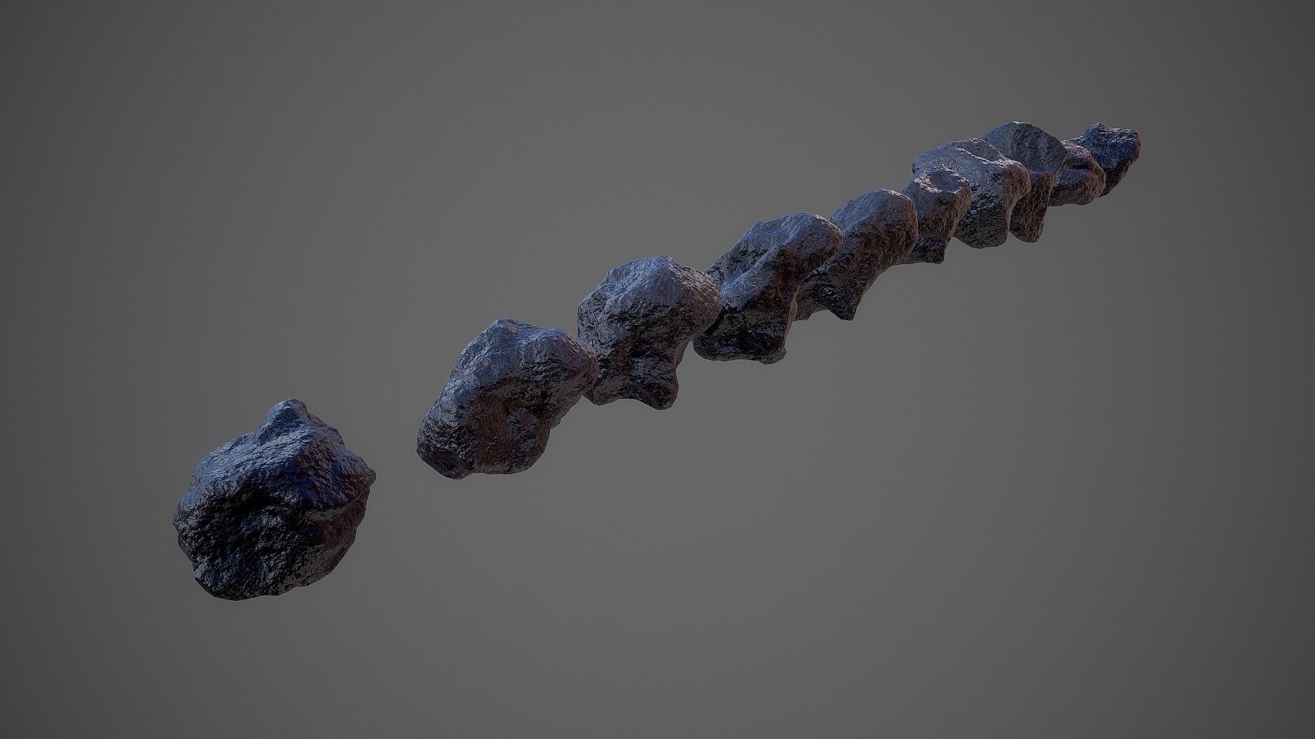 Asteroids Pack Low-poly 3D model_17