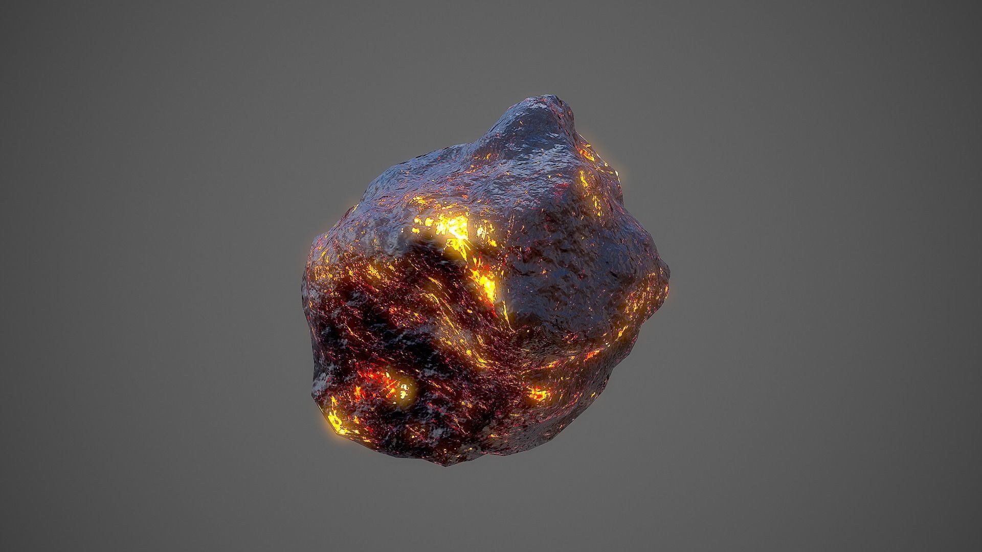 Asteroids Pack Low-poly 3D model_4