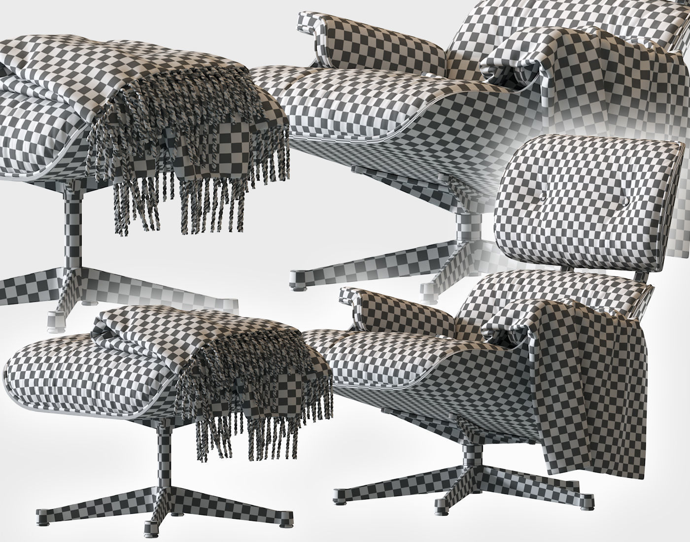 Eames Lounge Chair 3D model_8