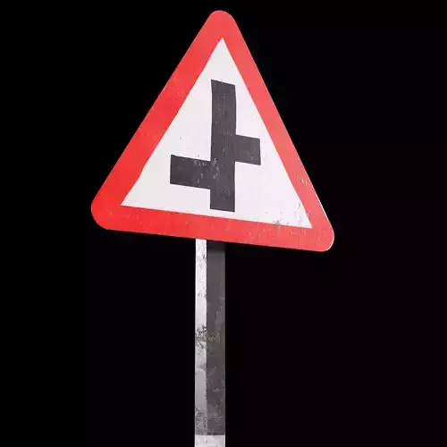 Staggered intersaction Roadsign