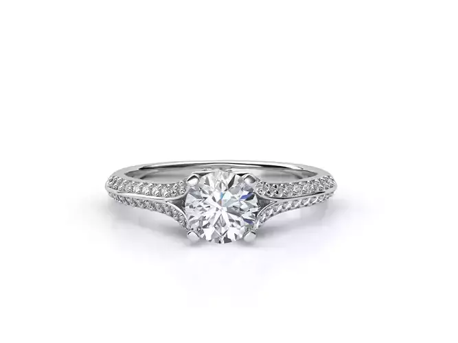 aj-033 solitaire diamond engagement ring