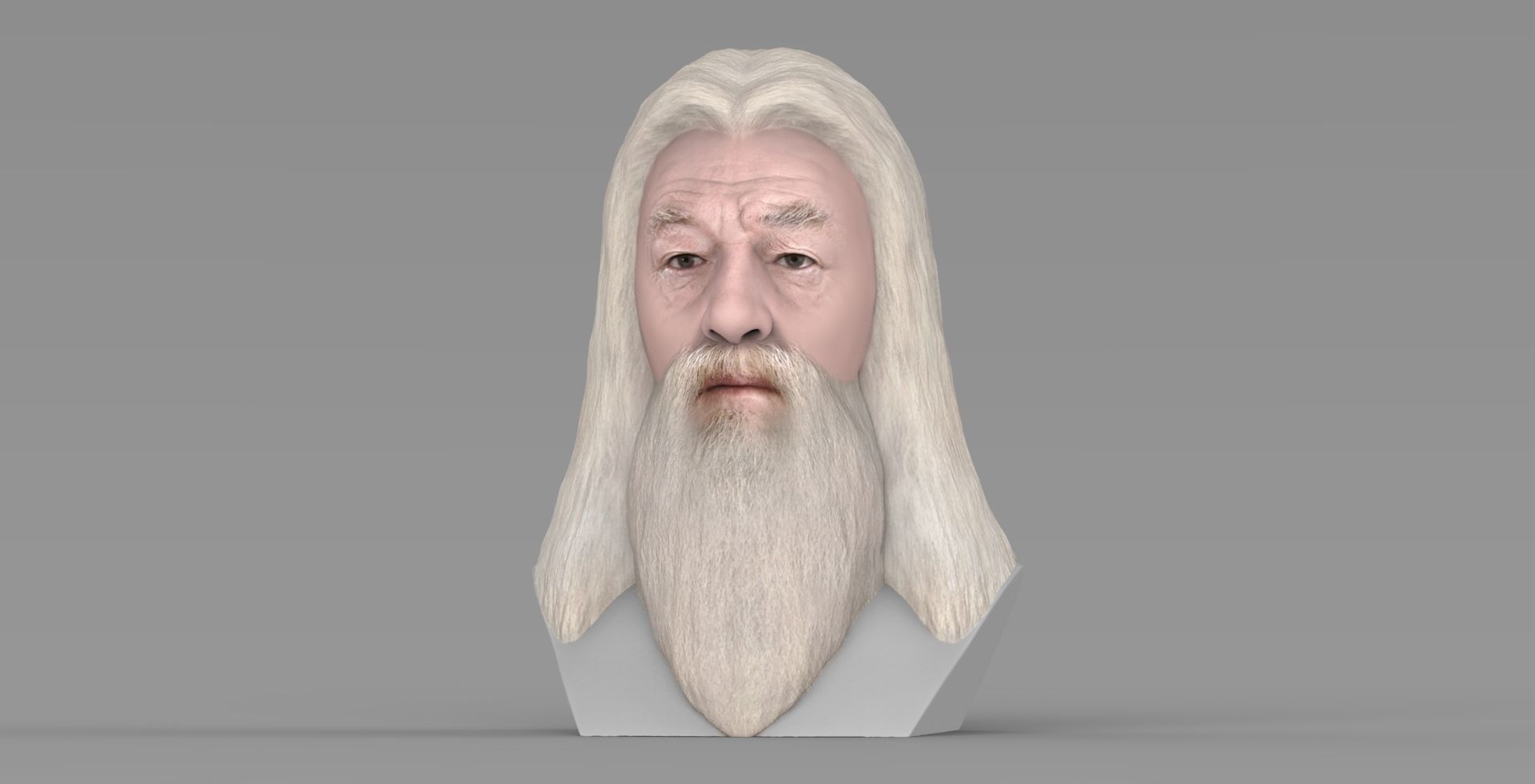 Dumbledore from Harry Potter bust for full color 3D printing 3D print model_1