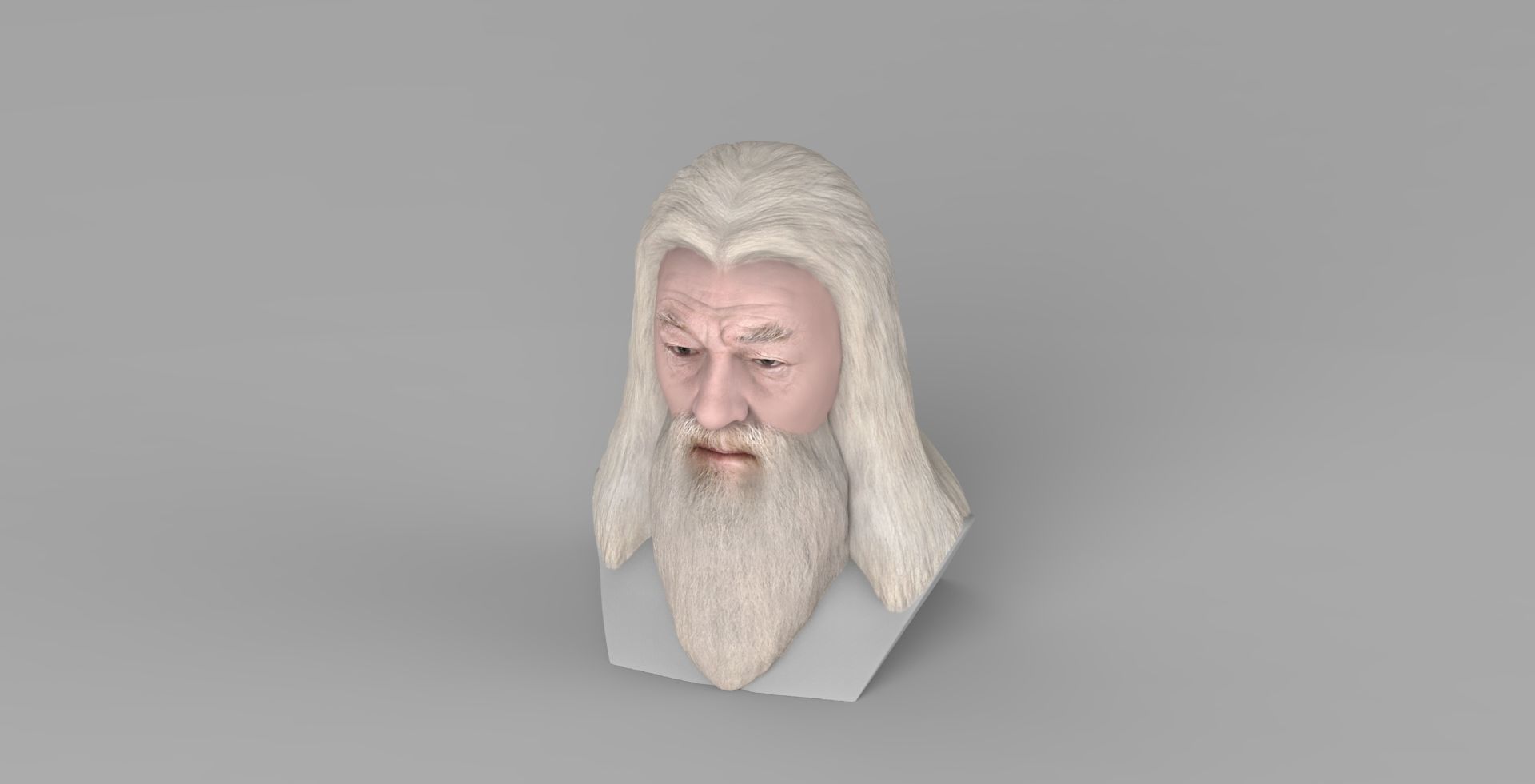 Dumbledore from Harry Potter bust for full color 3D printing 3D print model_11