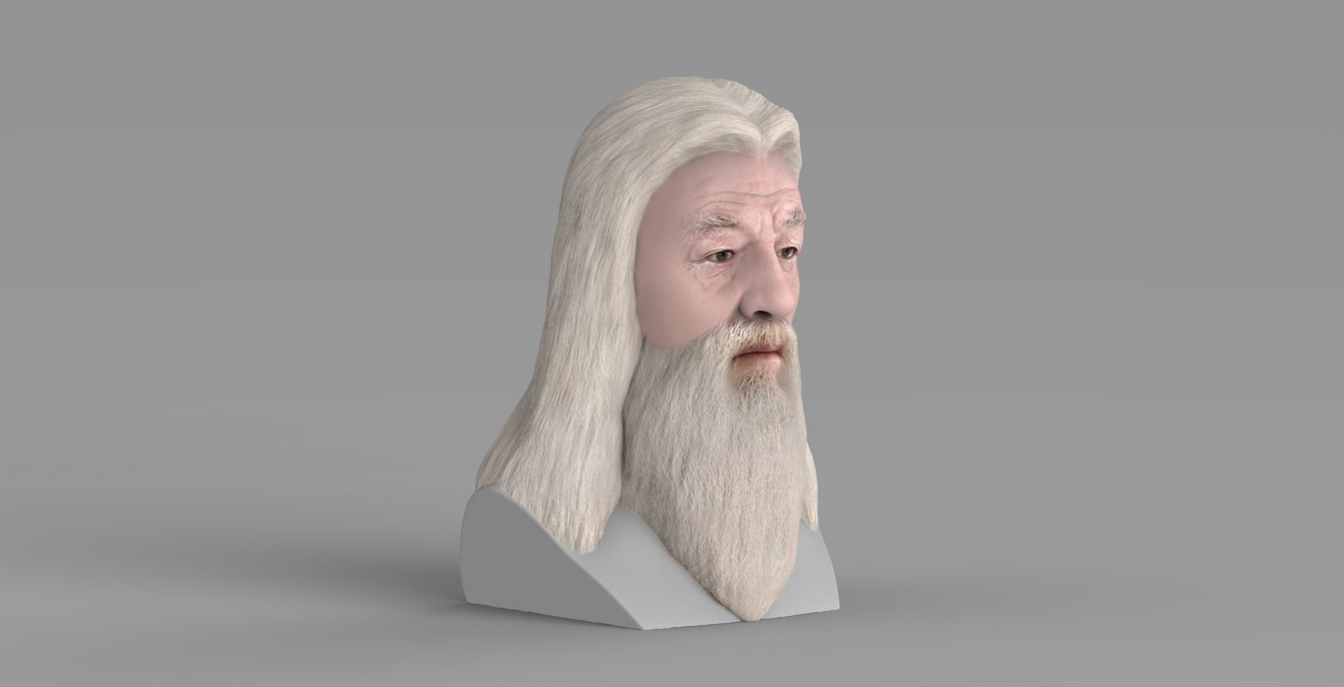 Dumbledore from Harry Potter bust for full color 3D printing 3D print model_7