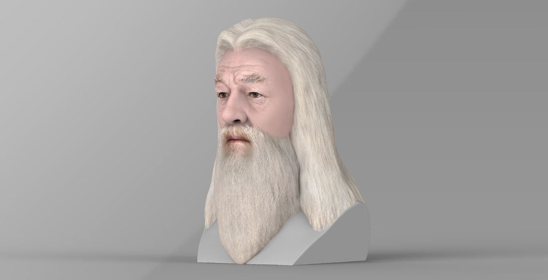 Dumbledore from Harry Potter bust for full color 3D printing 3D print model_2